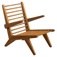 Brazilian Designer, Lounge Chair, Wood, Brazil, 1950s