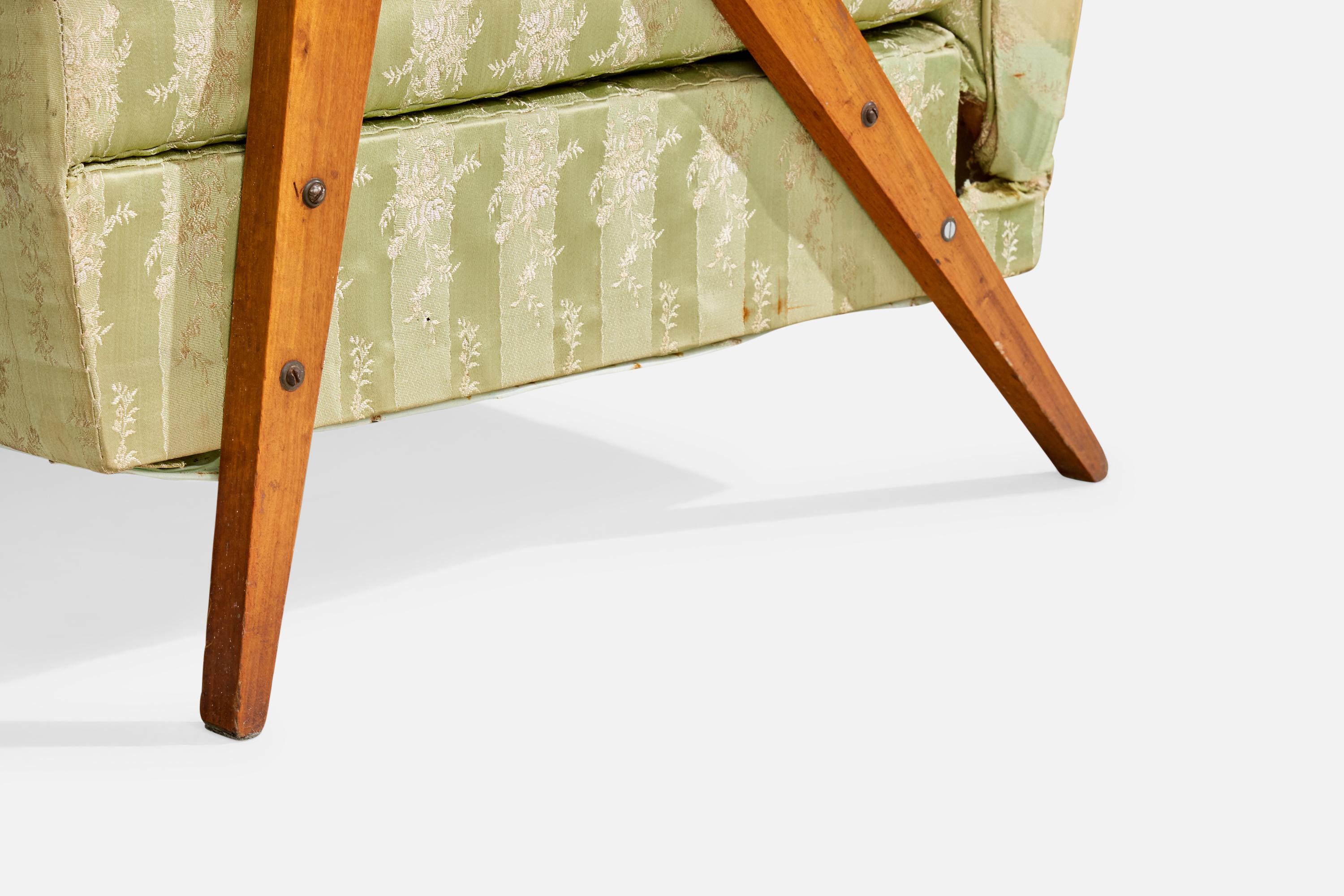 Designer brasiliano, sedia da salotto, Wood, Fabrice, Brasile, anni '1950 in vendita 5