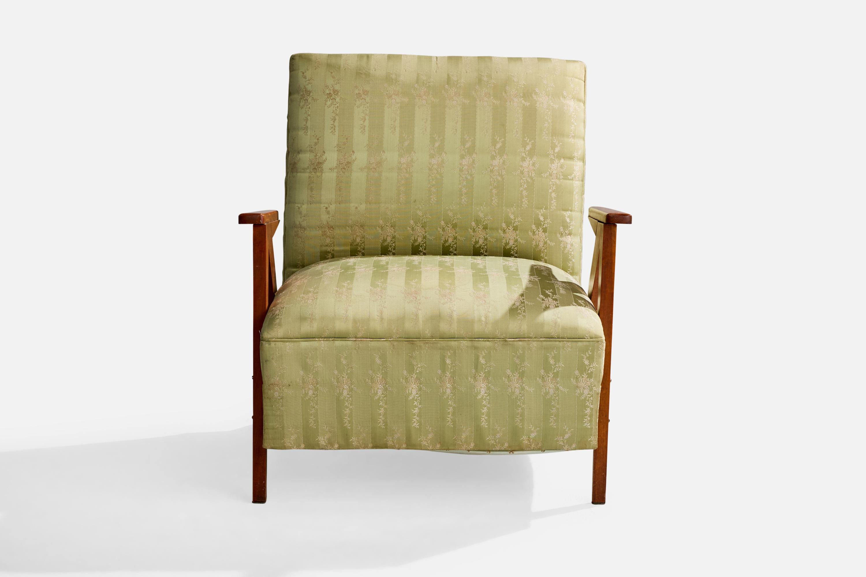 Mid-Century moderno Designer brasiliano, sedia da salotto, Wood, Fabrice, Brasile, anni '1950 in vendita