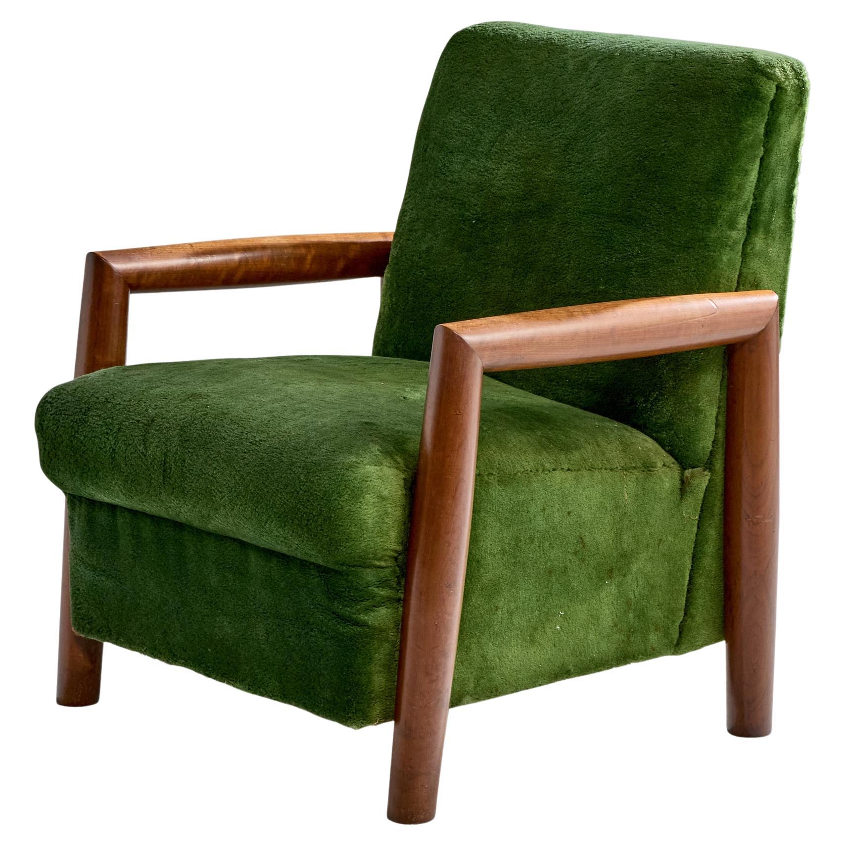 Designer brasiliano, sedia da salotto, Wood, Fabrice, Brasile, anni '60