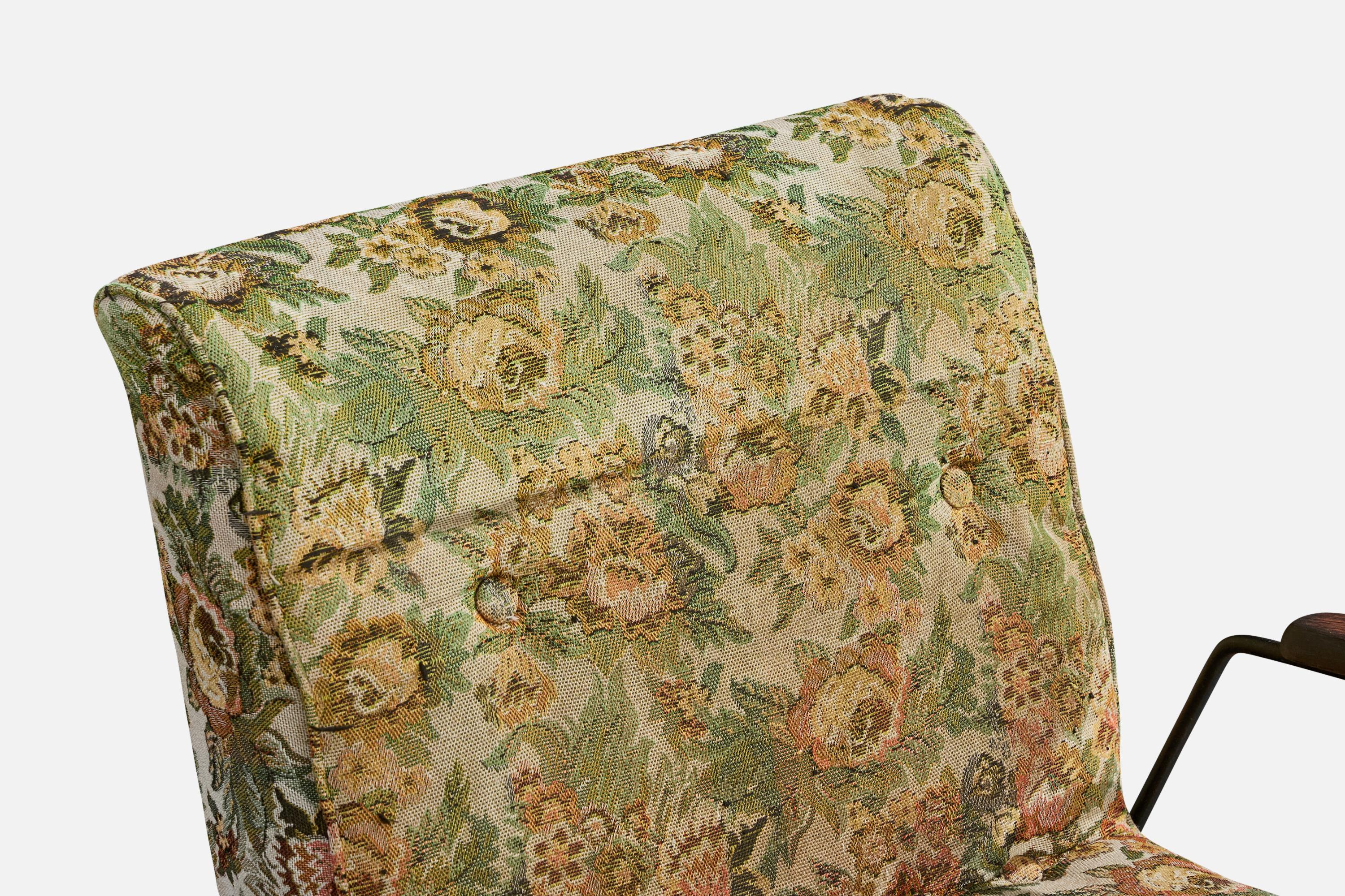 Diseñador brasileño, Sillas de salón, Hierro, Madera, Tela, Brasil, Años 1960 en venta 8