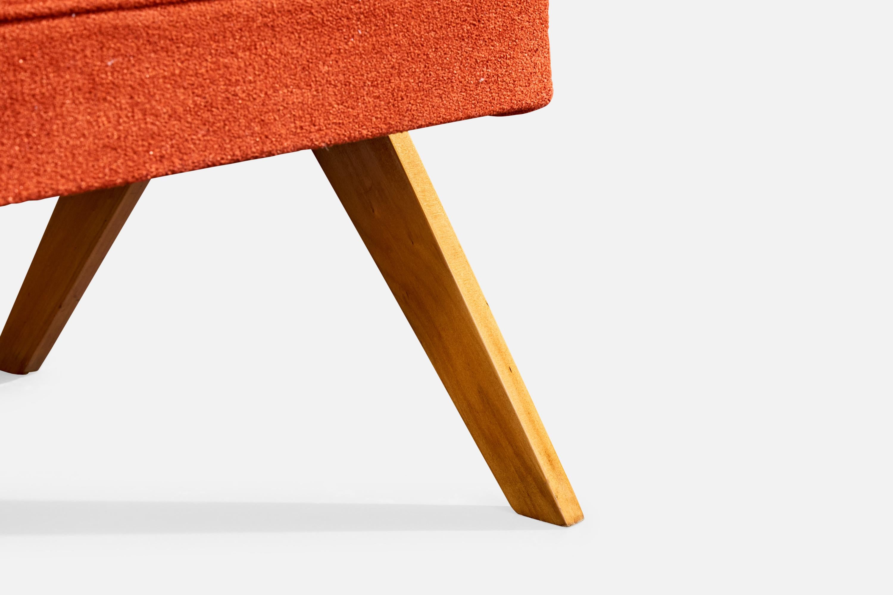 Designer brasiliano, Sedie da salotto, Wood, Fabrice, Brasile, anni '1950 in vendita 6