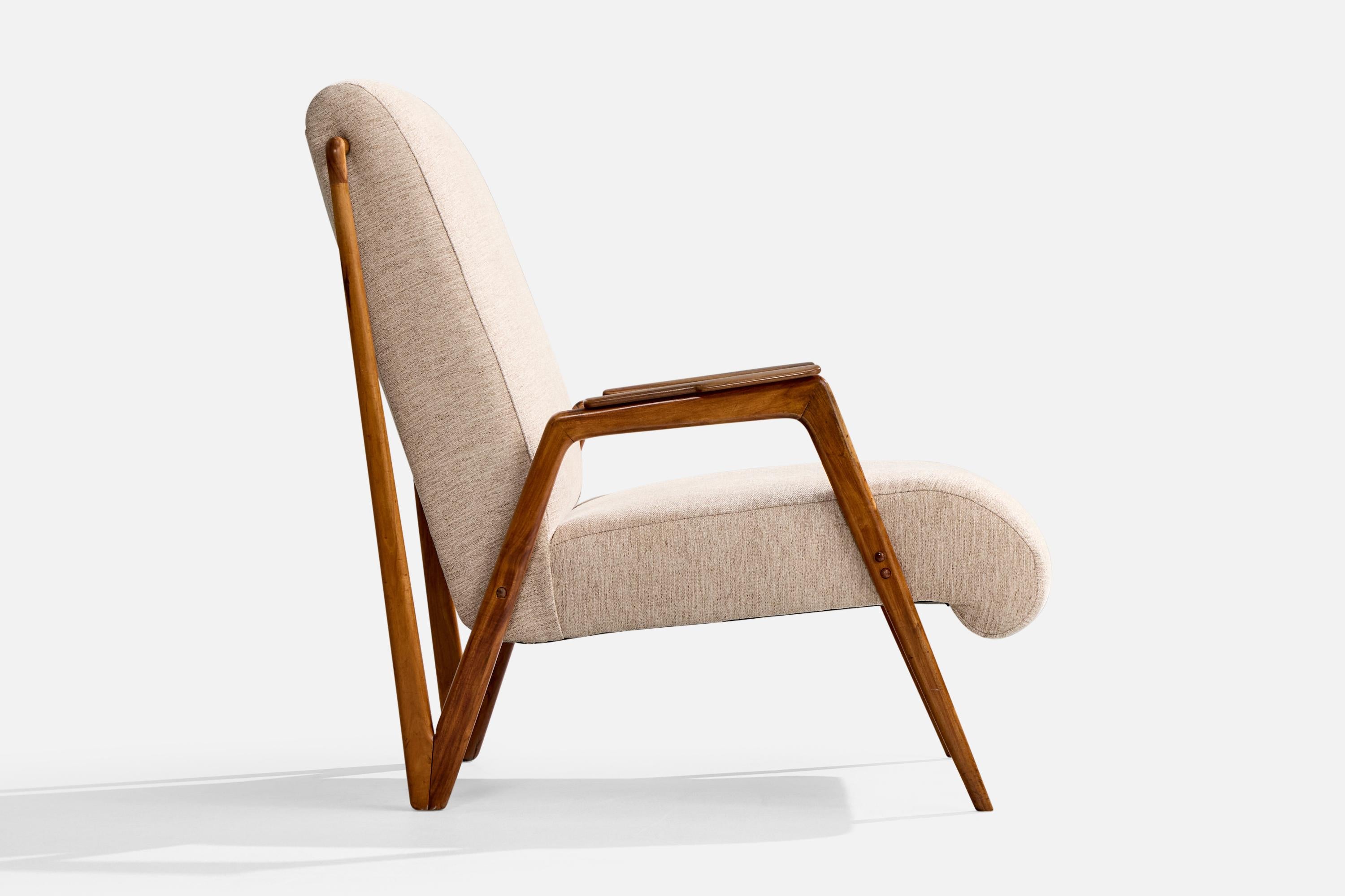 Tissu Designer brésilien, chaises longues, Wood, tissu, Brésil, années 1950