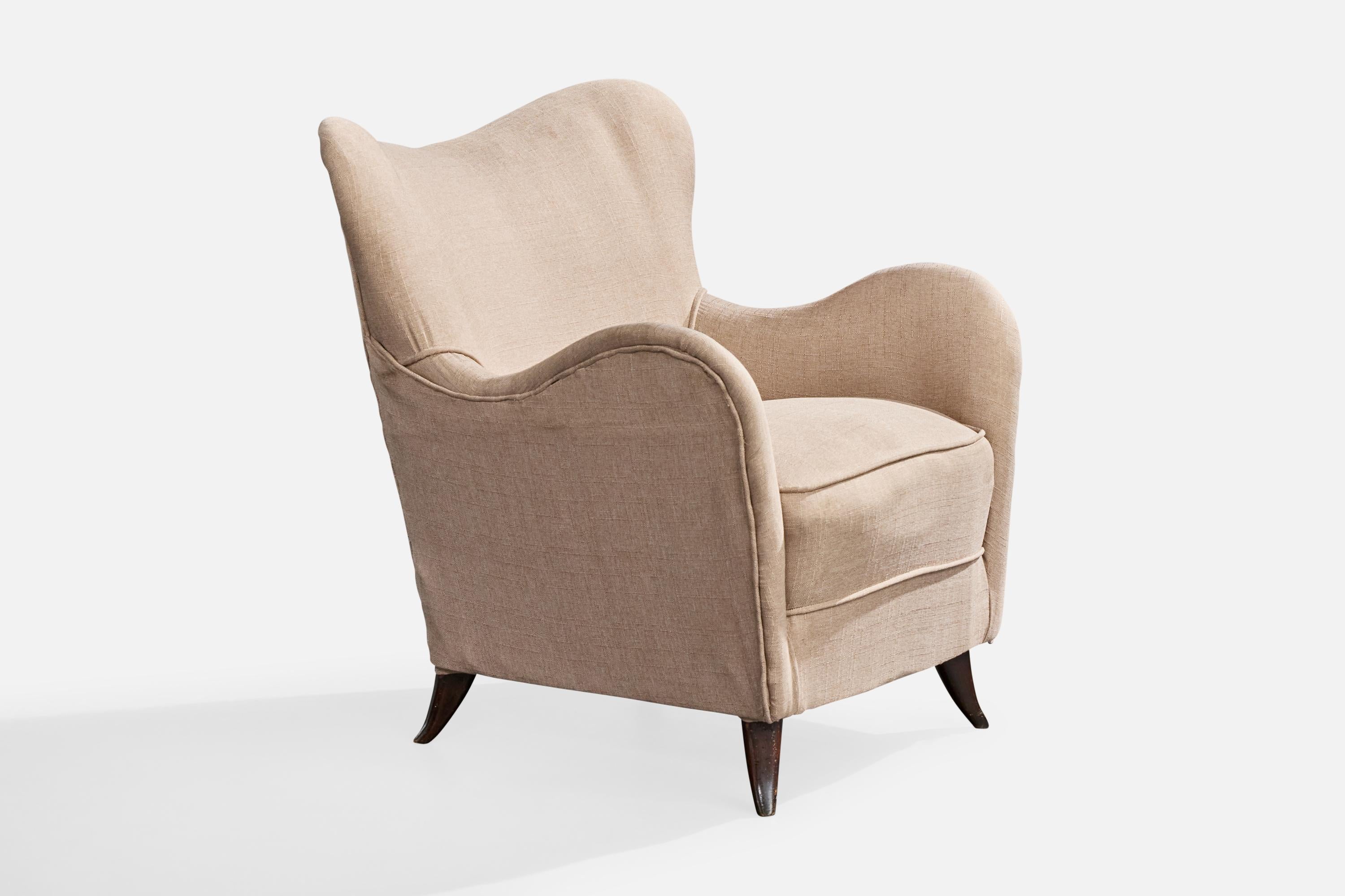 Tissu Designer brésilien, chaises longues, Wood, tissu, Brésil, années 1950 en vente