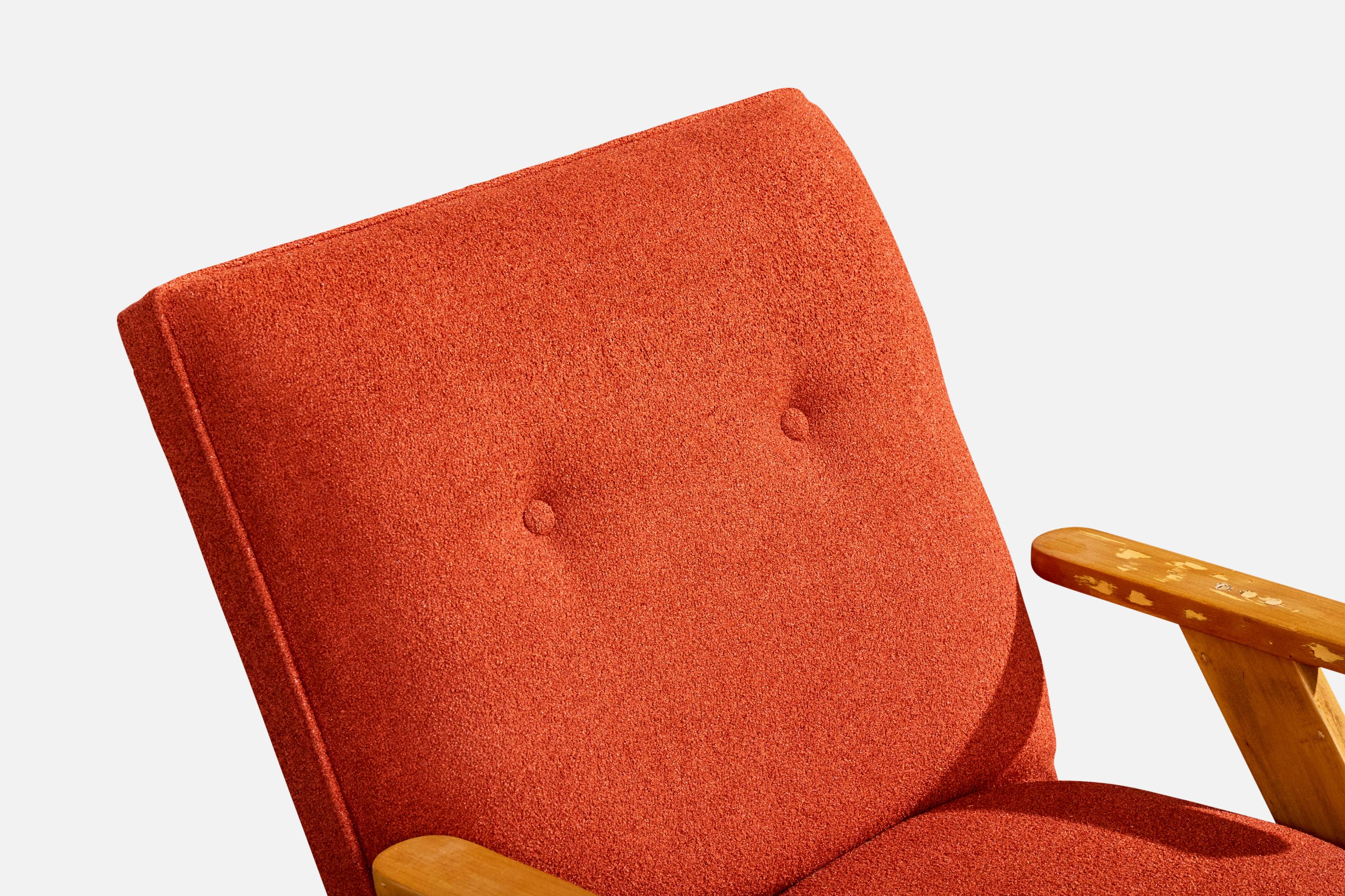 Designer brasiliano, Sedie da salotto, Wood, Fabrice, Brasile, anni '1950 in vendita 2