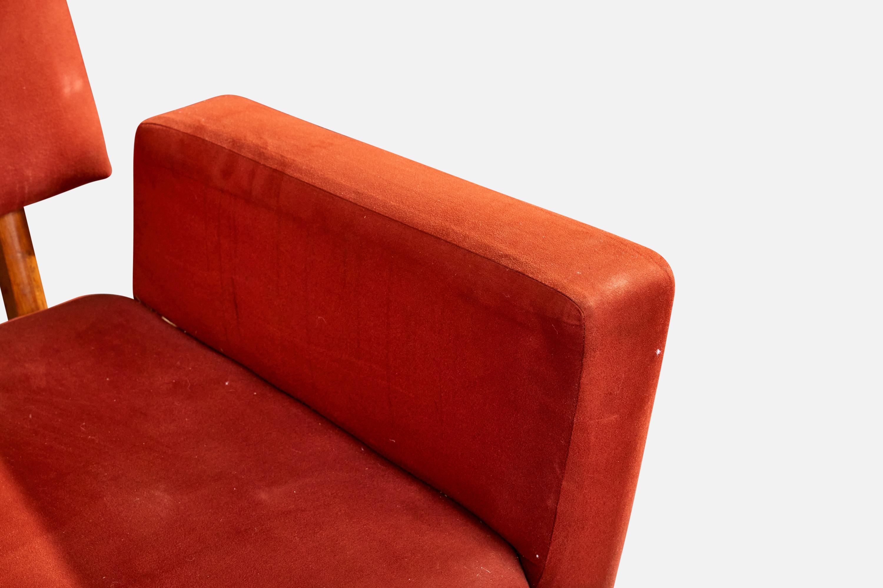 Designer brasiliano, Sedie da salotto, Wood, Fabrice, Brasile, anni '1960 in vendita 3