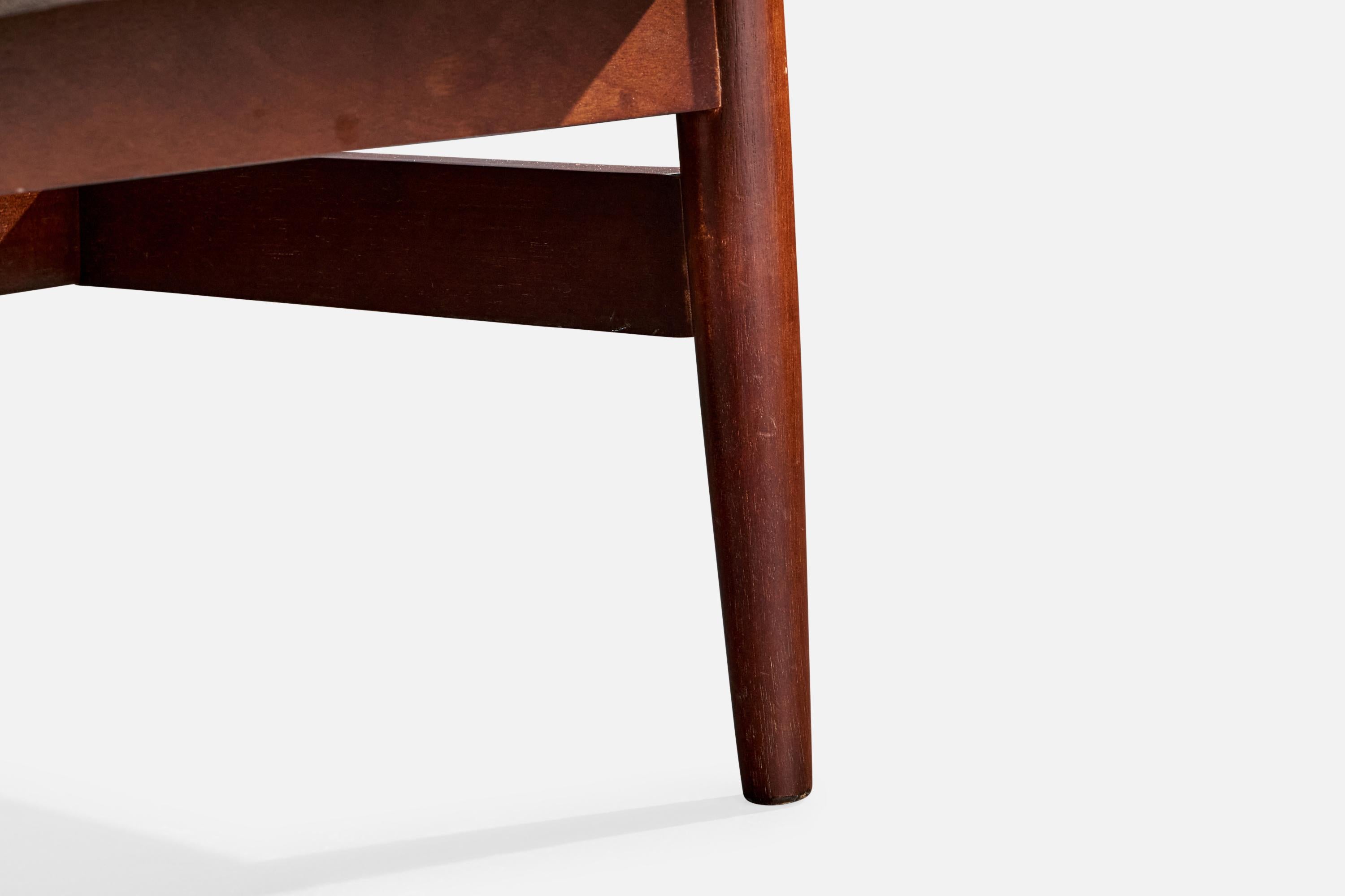 Designer brésilien, chaises longues, Wood, tissu, Brésil, années 1960 en vente 6