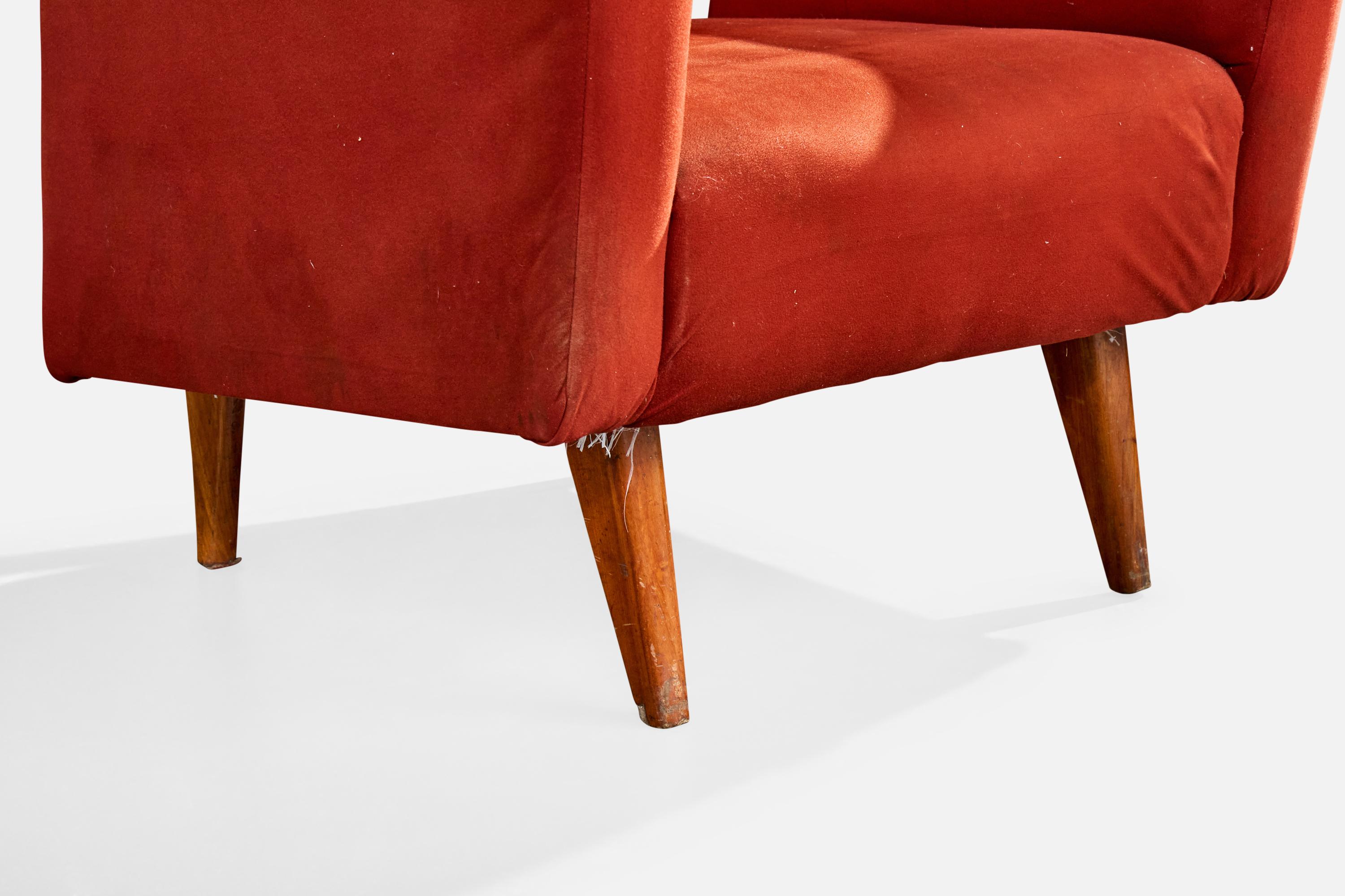 Designer brasiliano, Sedie da salotto, Wood, Fabrice, Brasile, anni '1960 in vendita 6