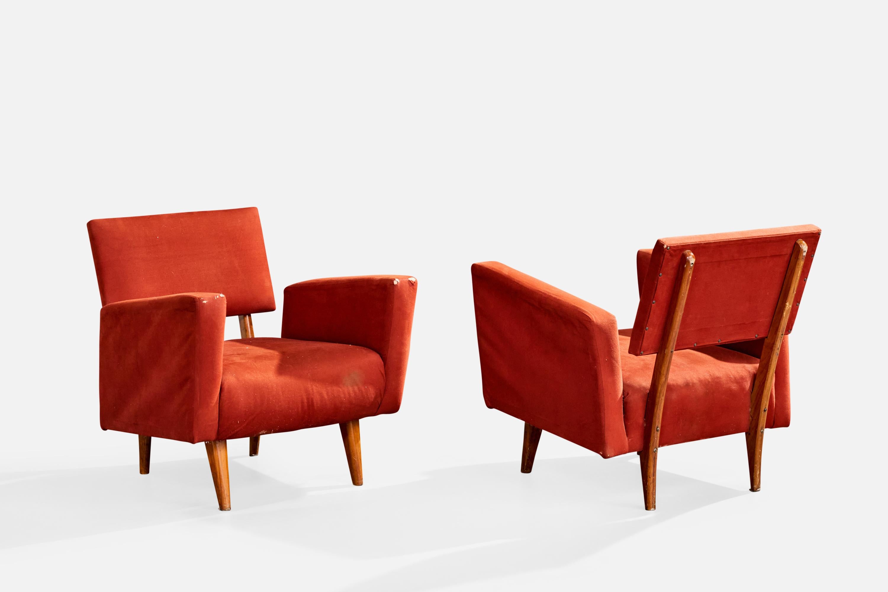 Brasiliano Designer brasiliano, Sedie da salotto, Wood, Fabrice, Brasile, anni '1960 in vendita