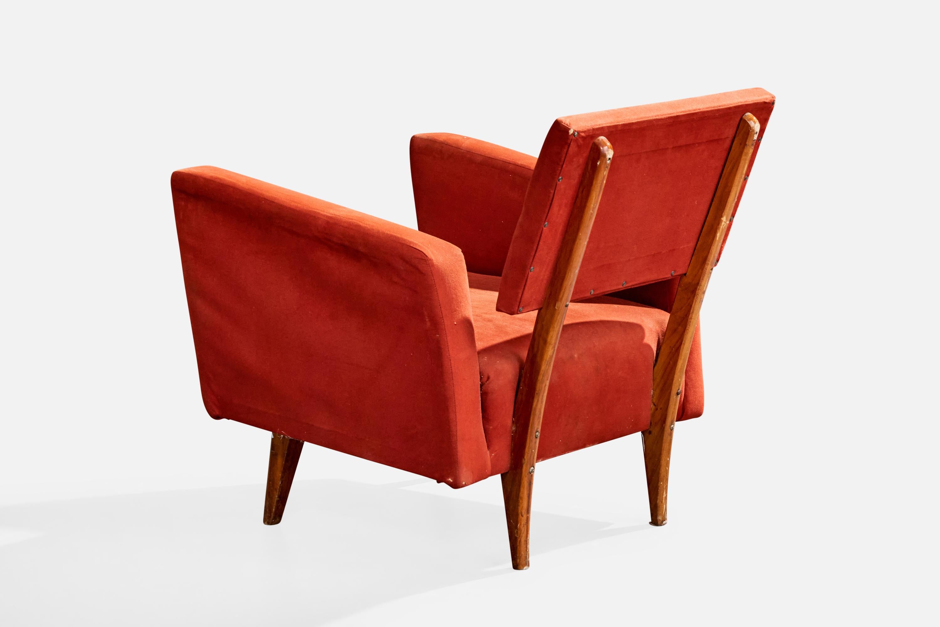 Metà XX secolo Designer brasiliano, Sedie da salotto, Wood, Fabrice, Brasile, anni '1960 in vendita