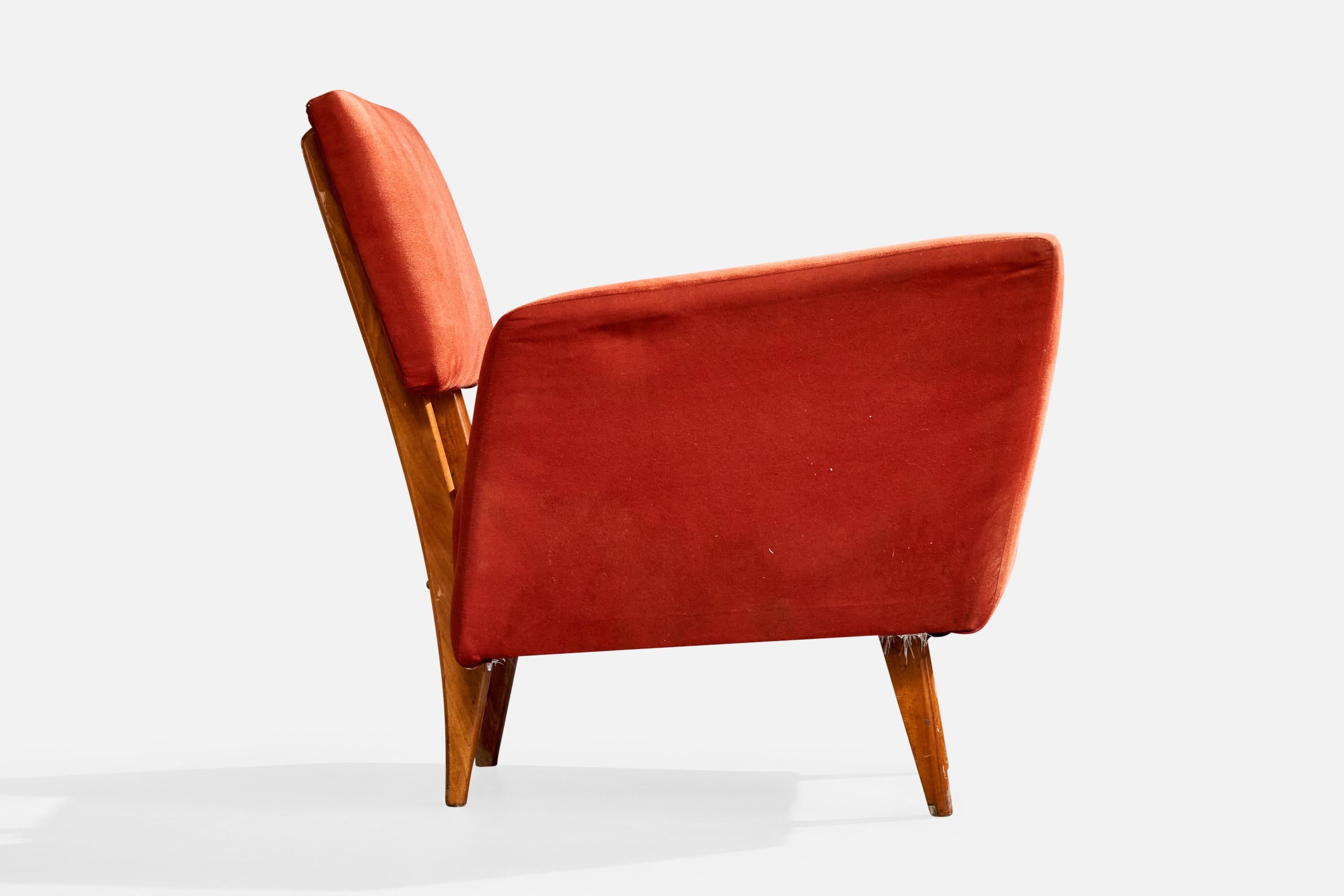 Tessuto Designer brasiliano, Sedie da salotto, Wood, Fabrice, Brasile, anni '1960 in vendita