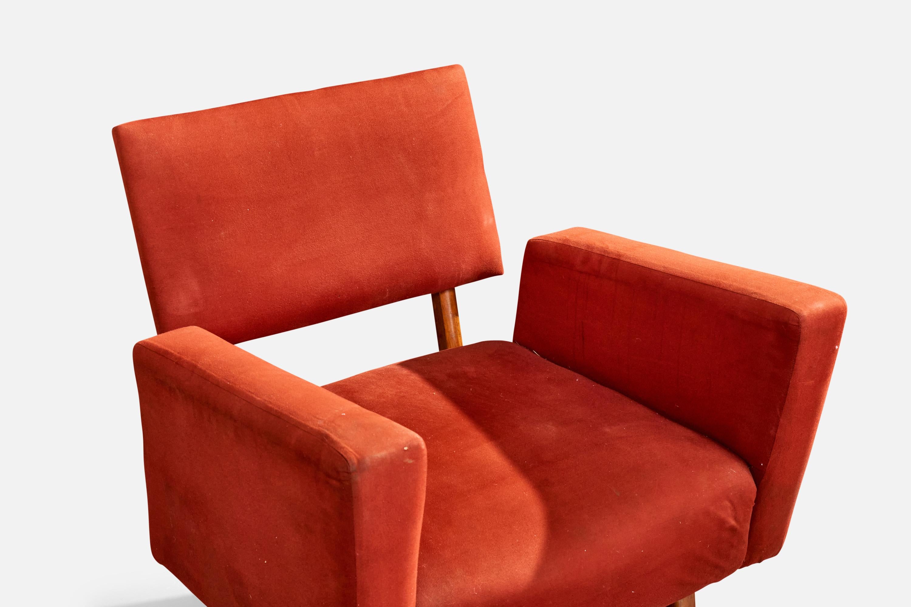 Designer brasiliano, Sedie da salotto, Wood, Fabrice, Brasile, anni '1960 in vendita 1