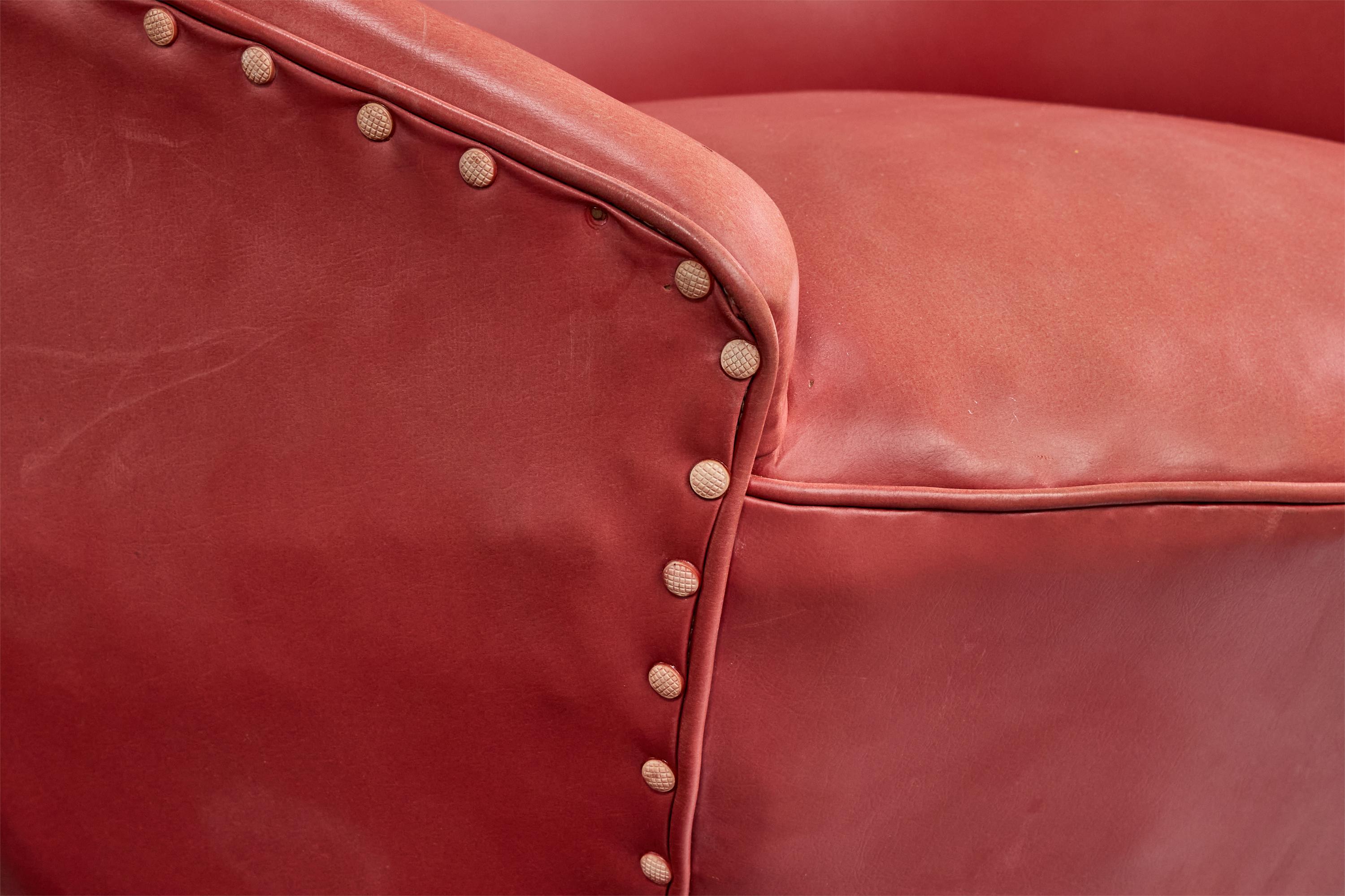 Designer brésilien, chaises longues, Wood, Vinyl, Brésil, années 1950 en vente 5