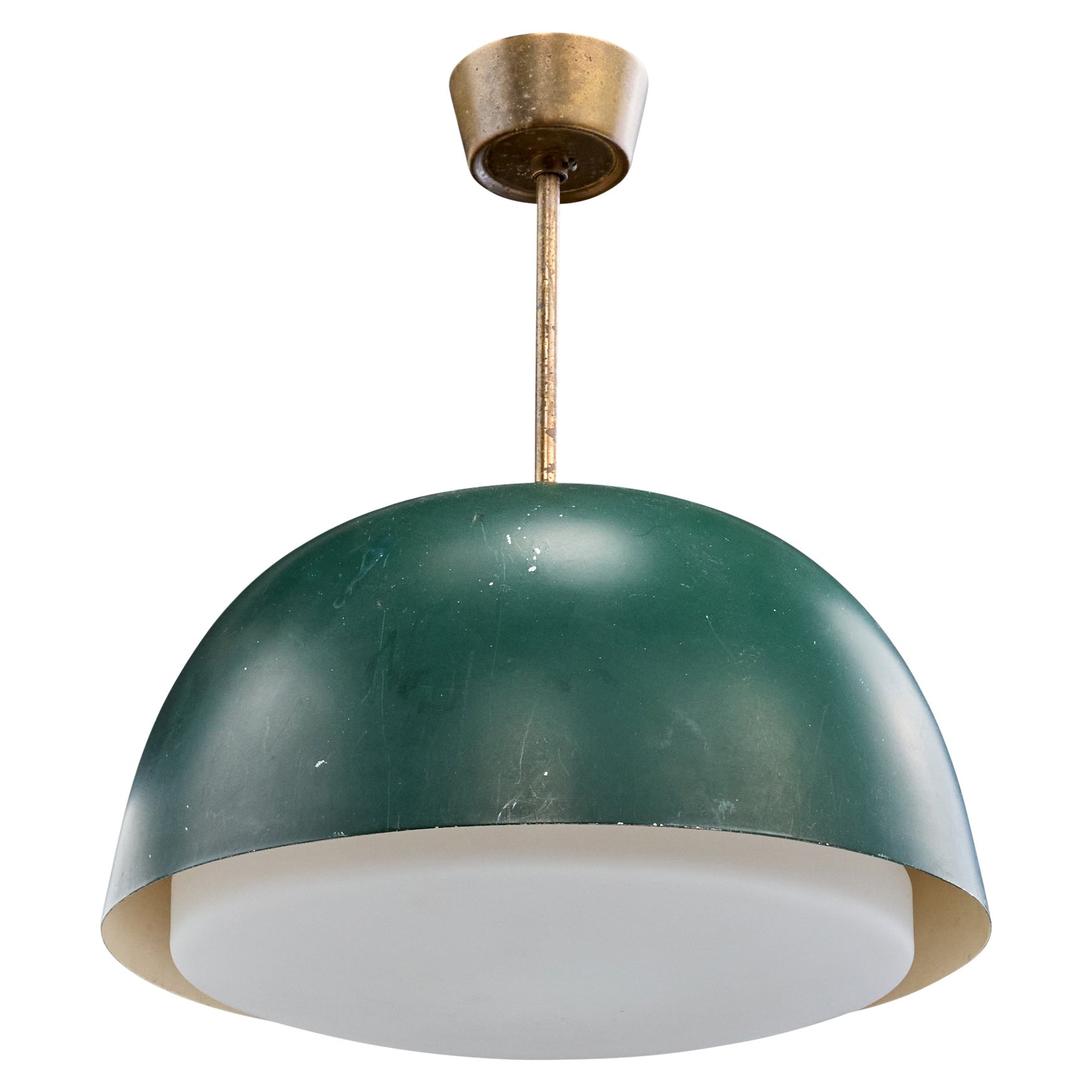 Designer brésilien, Design-Light, laiton, métal, verre, Brésil, années 1950