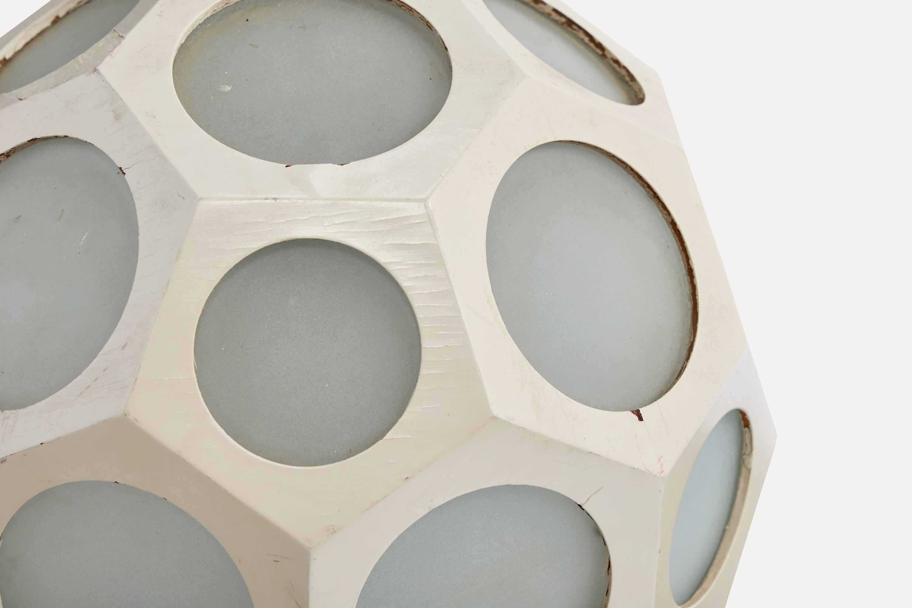 Milieu du XXe siècle Designer brésilien, Design-Light, Wood, Glass, Brésil, années 1950 en vente