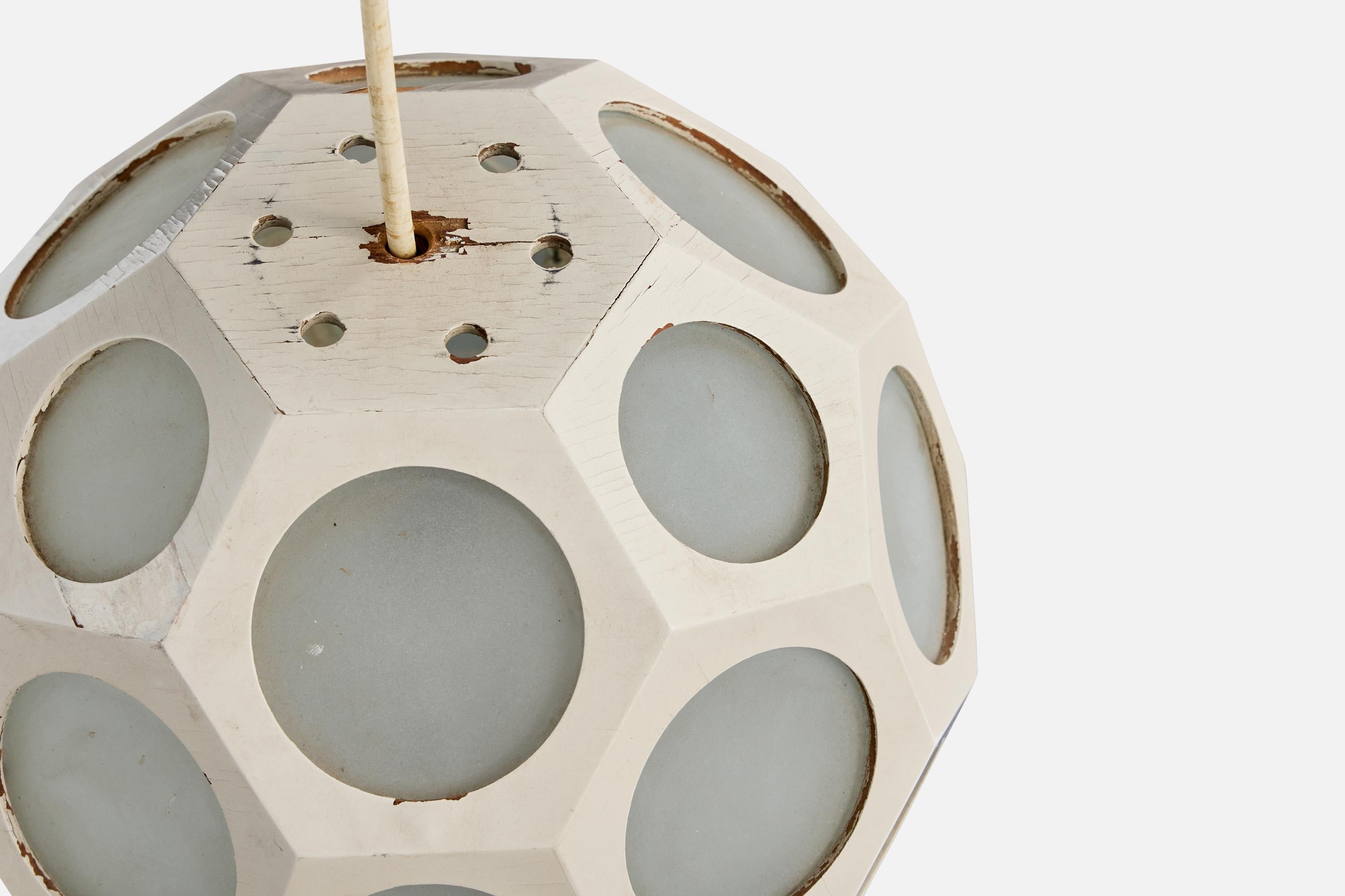 Verre Designer brésilien, Design-Light, Wood, Glass, Brésil, années 1950 en vente