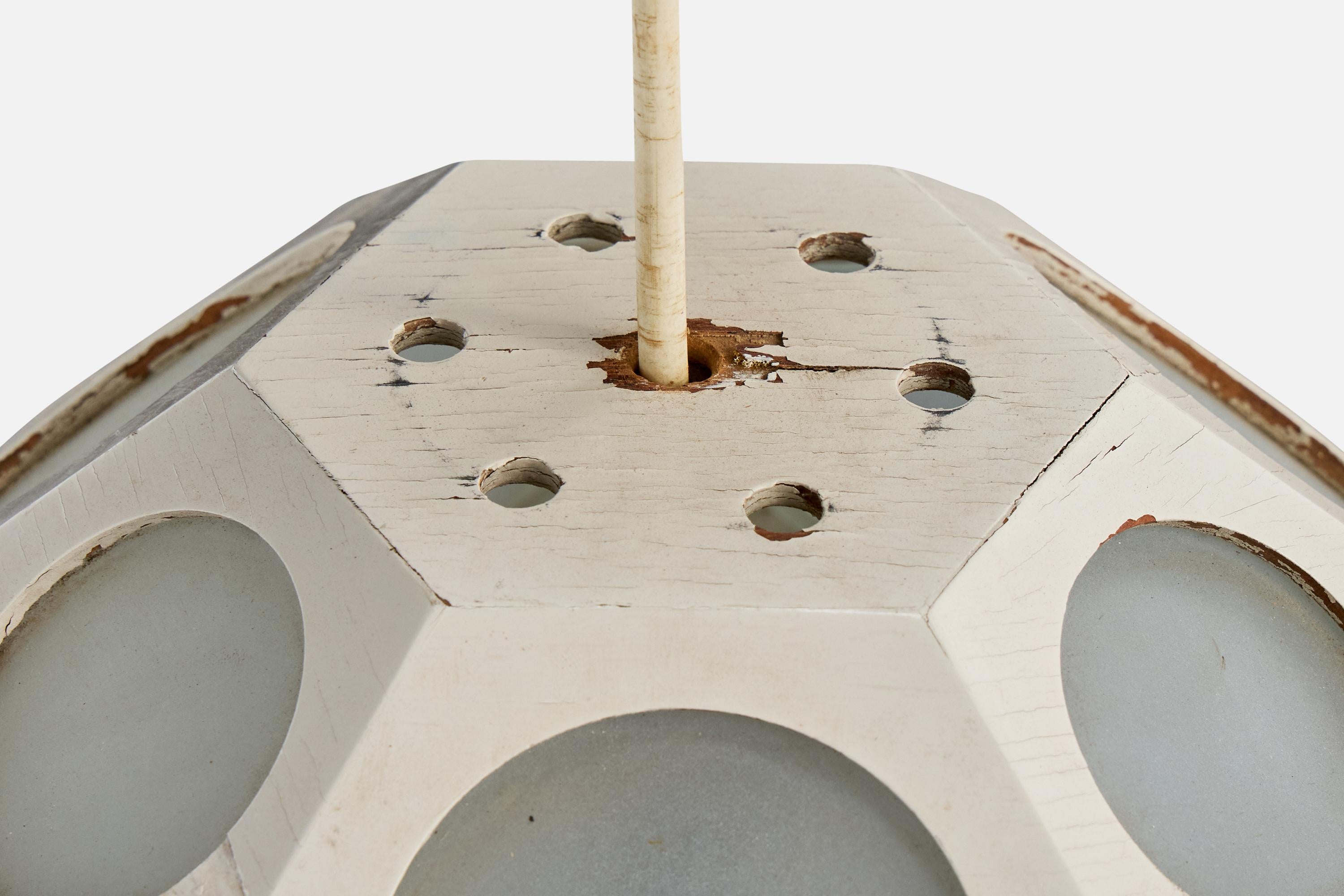 Designer brésilien, Design-Light, Wood, Glass, Brésil, années 1950 en vente 1