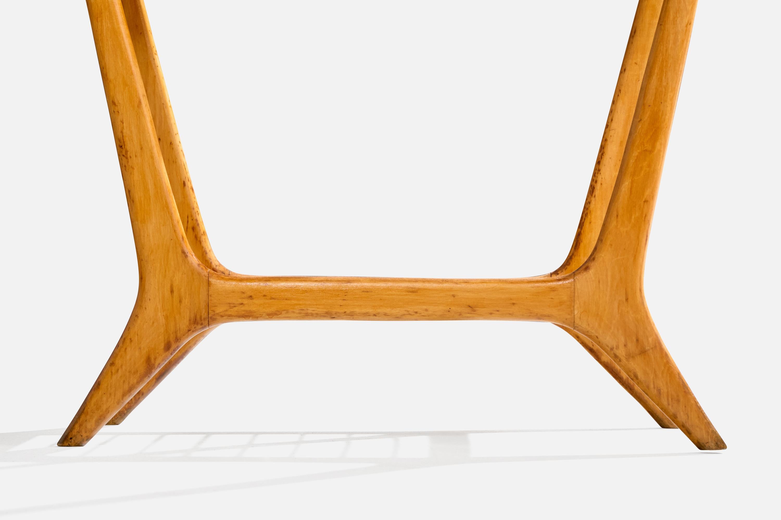 Tavolino di design brasiliano, marmo, Pau Marfim, metallo, Brasile, anni '50 in vendita 3