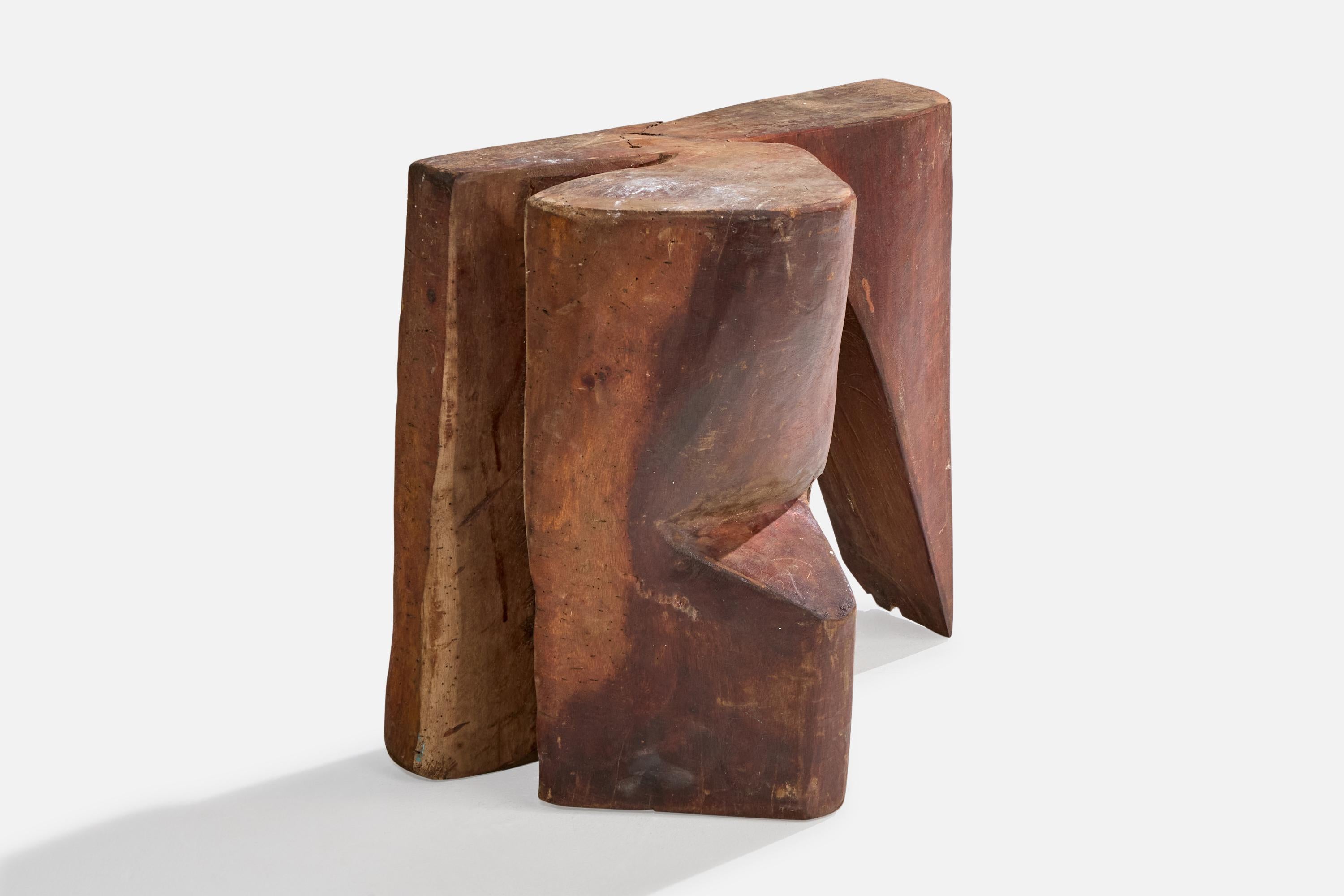 Diseñador brasileño, Mesa auxiliar, Madera, Brasil, Años 50 Moderno de mediados de siglo en venta