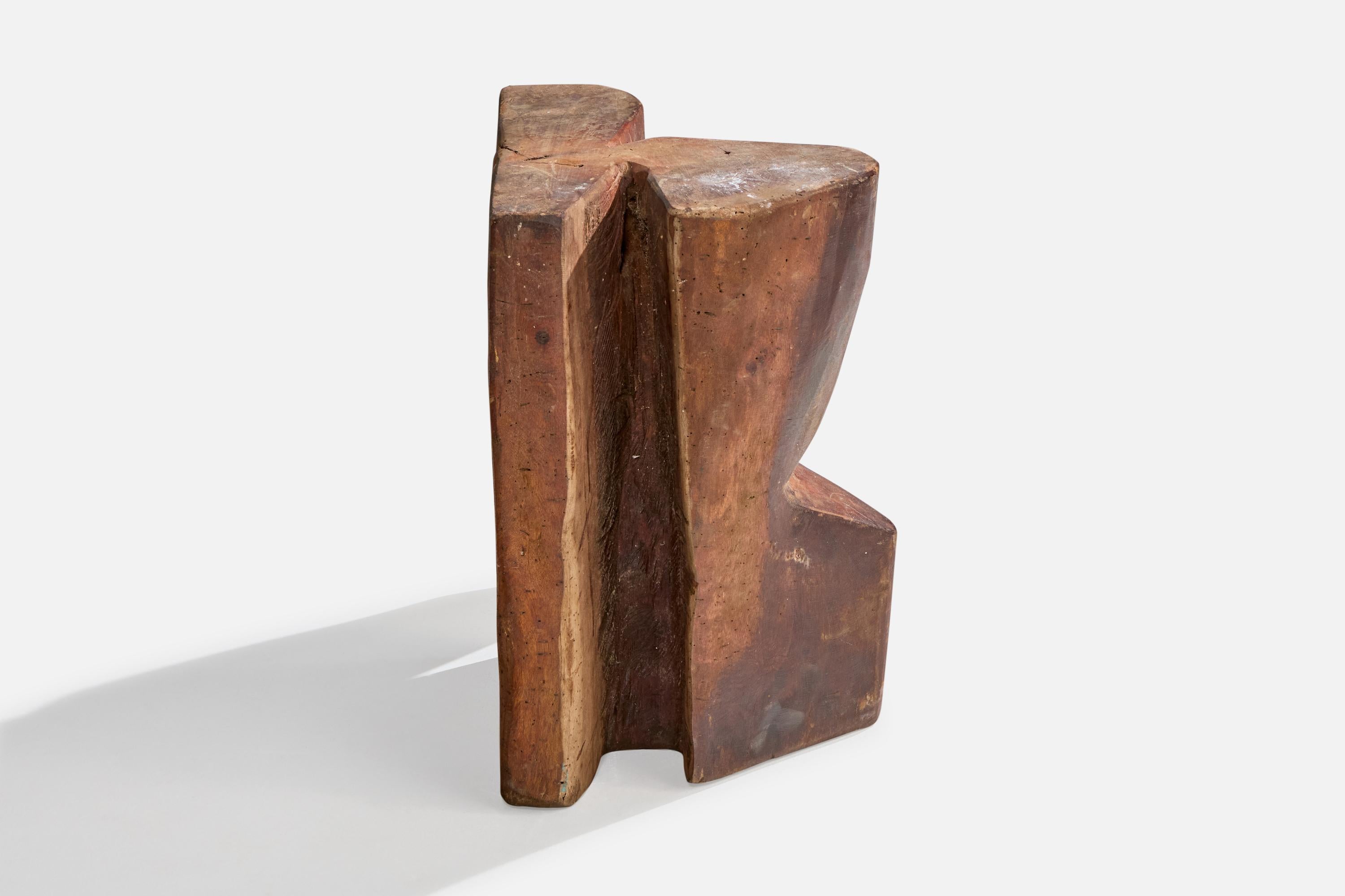 Diseñador brasileño, Mesa auxiliar, Madera, Brasil, Años 50 mediados del siglo XX en venta
