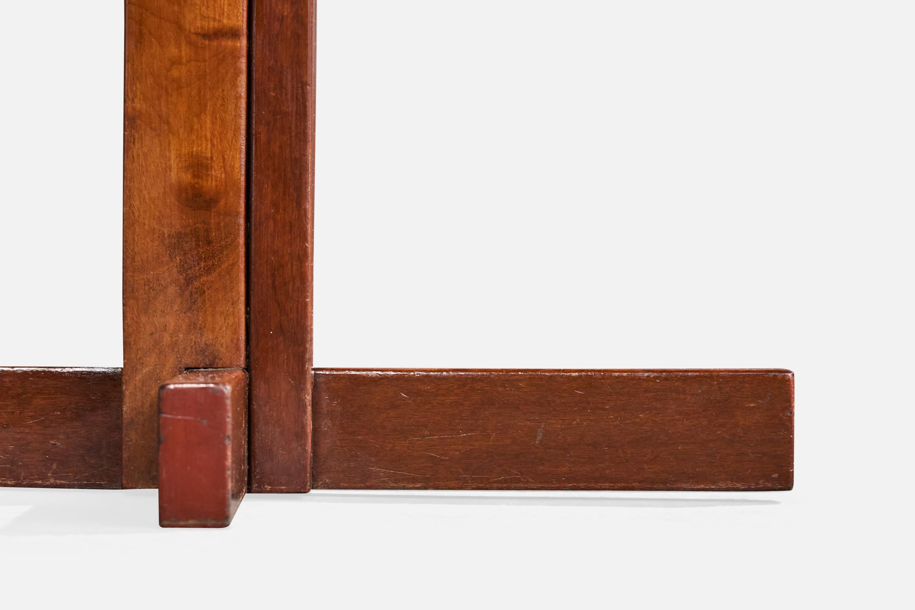 Tavolino di design brasiliano, Wood, Marmo, Brasile, anni '1960 in vendita 5