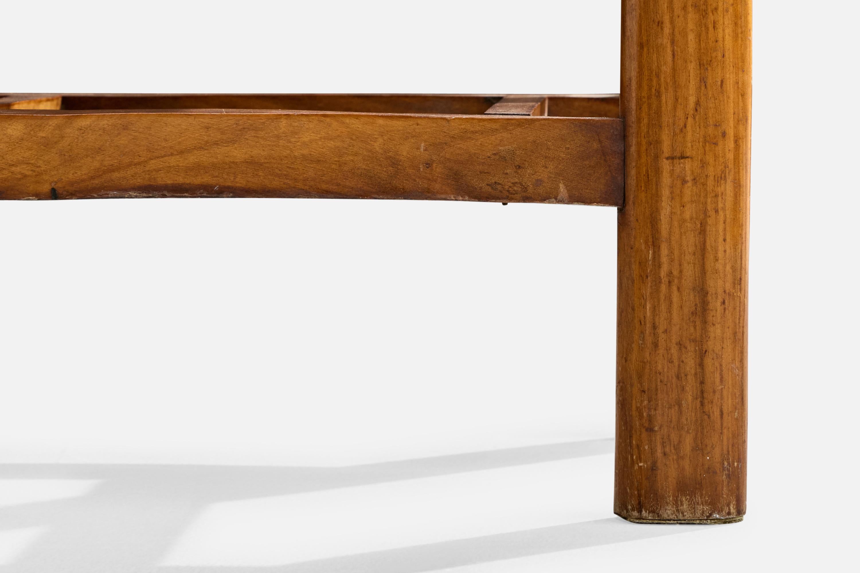 Brazilian Designer, Side Tables, Marble, Wood, Brazil, 1960s 4