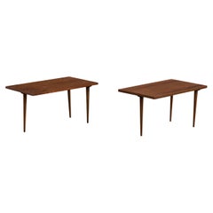 Brazilian Designer, Side Tables, Wood, Brazil, 1960s