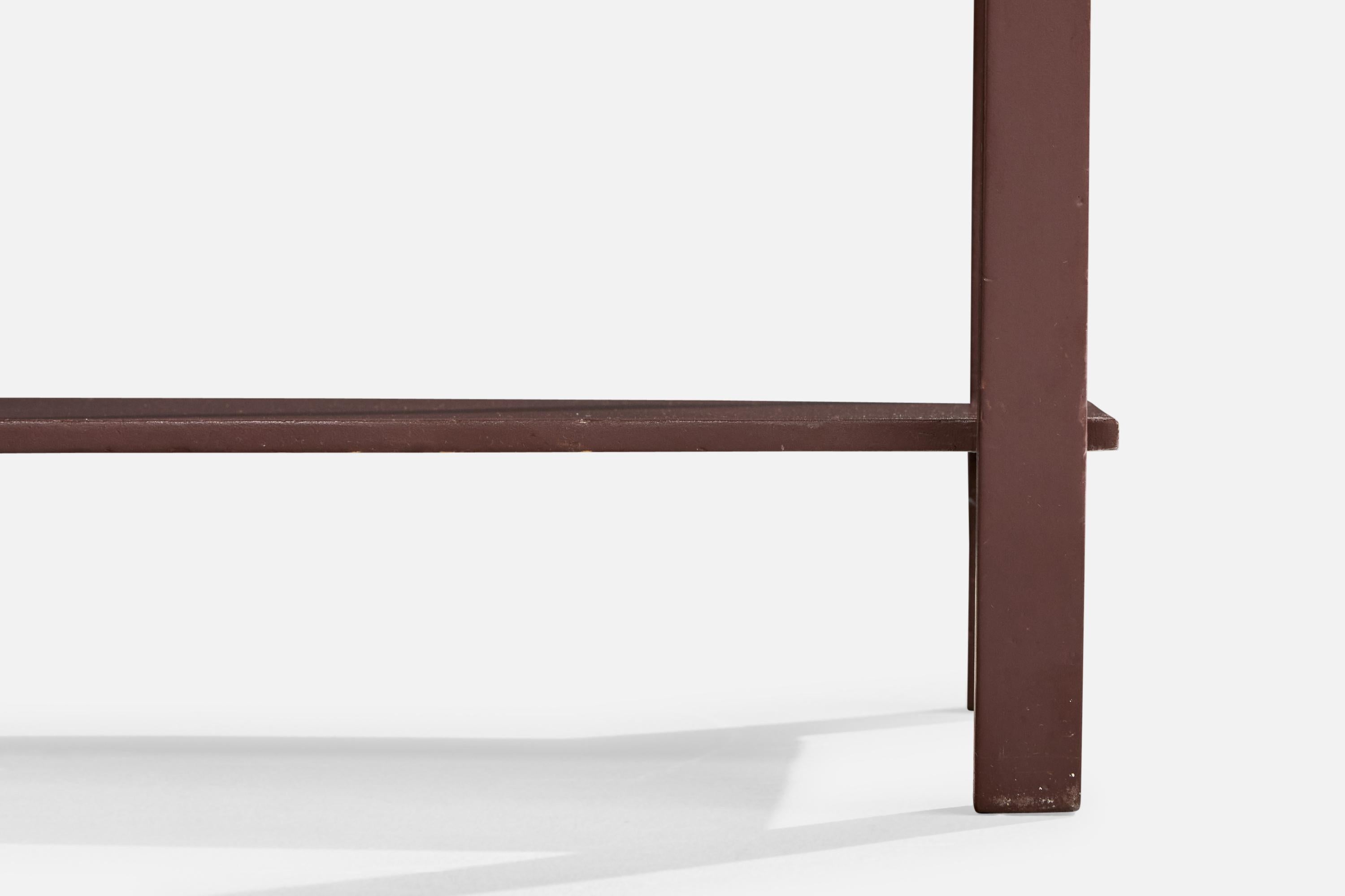 Brazilian Designer, Side Tables, Wood, Marble, Brazil, 1960s For Sale 9