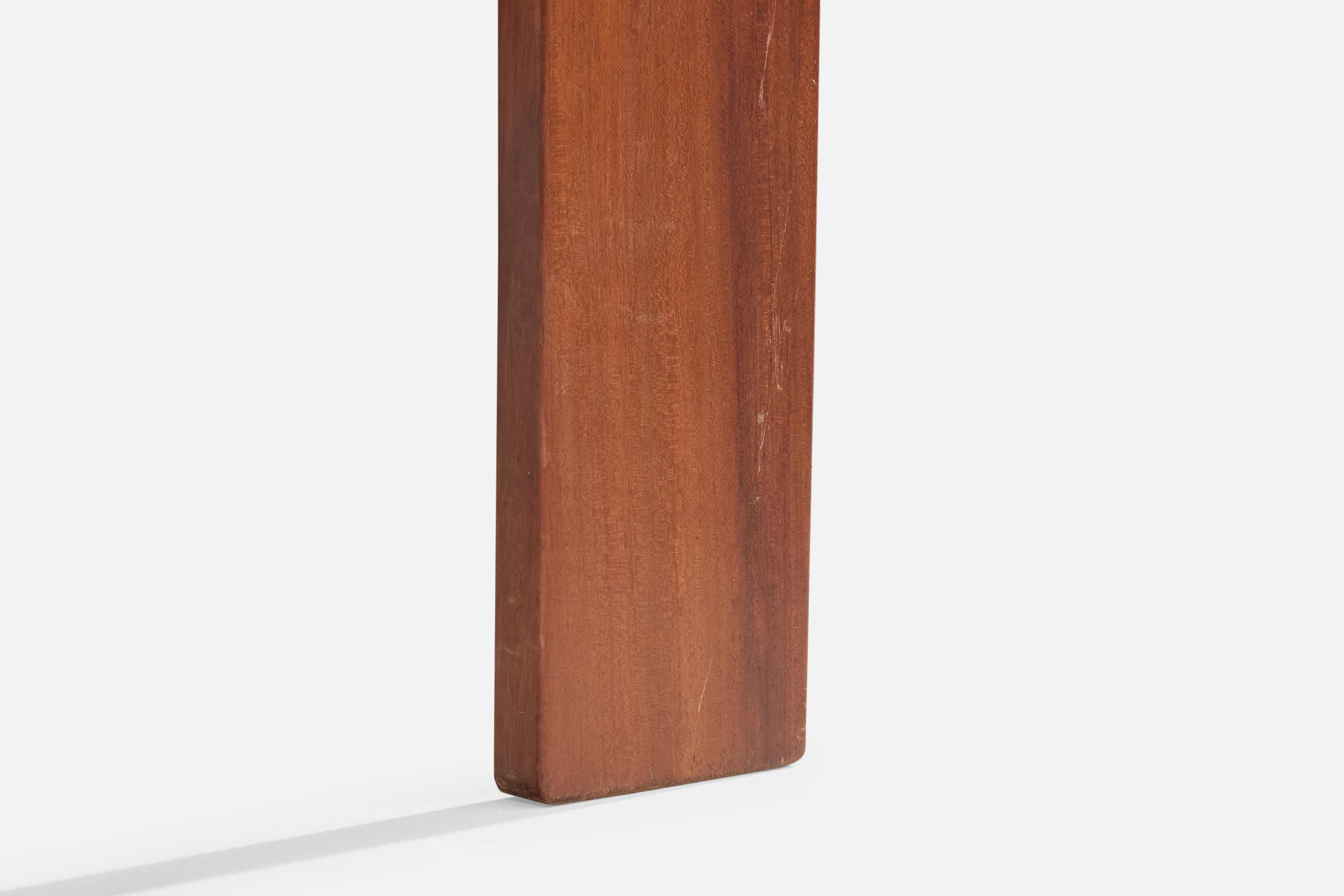 Designer brésilien, tables d'appoint, bois, marbre, Brésil, années 1970 en vente 4