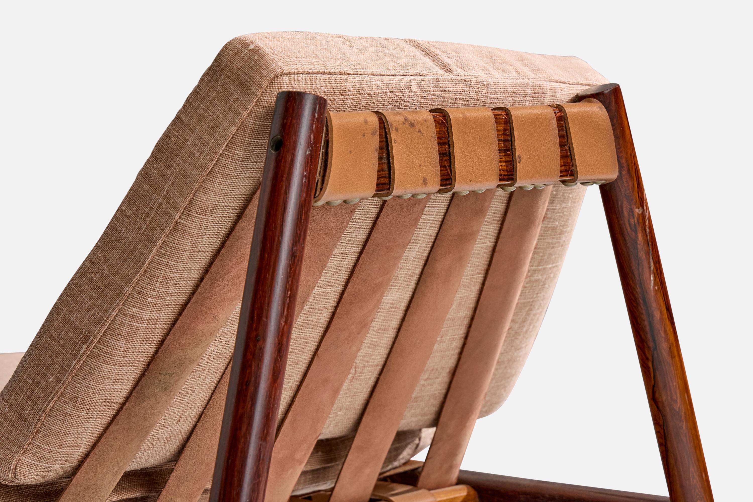 Designer brasiliano, Sedie a pantofola, Wood, Pelle, Tessuto, Brasile, anni '60 in vendita 10