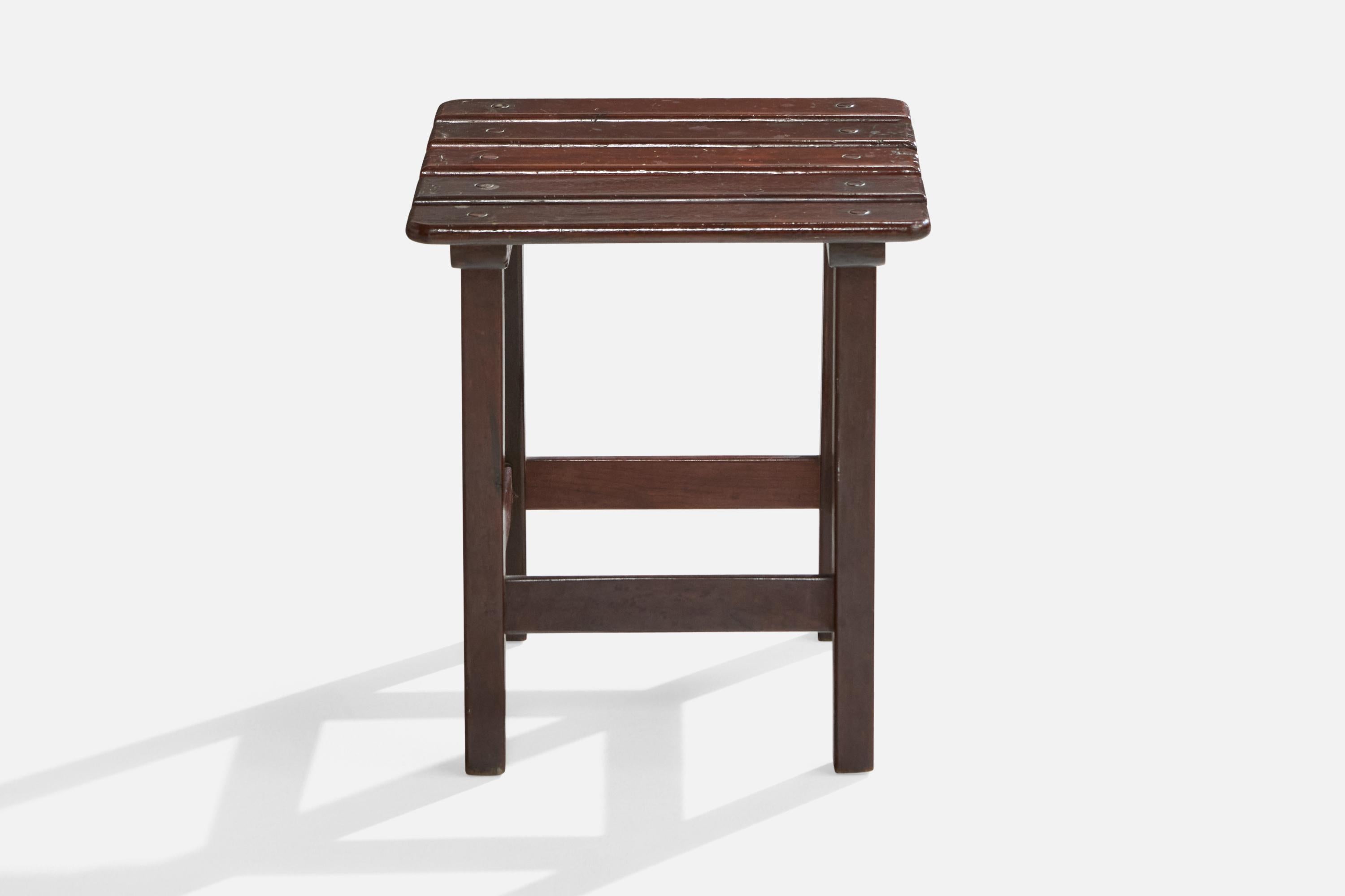 Brasilianischer Designer, Hocker, Holz, Brasilien, 1950er Jahre (Moderne der Mitte des Jahrhunderts) im Angebot