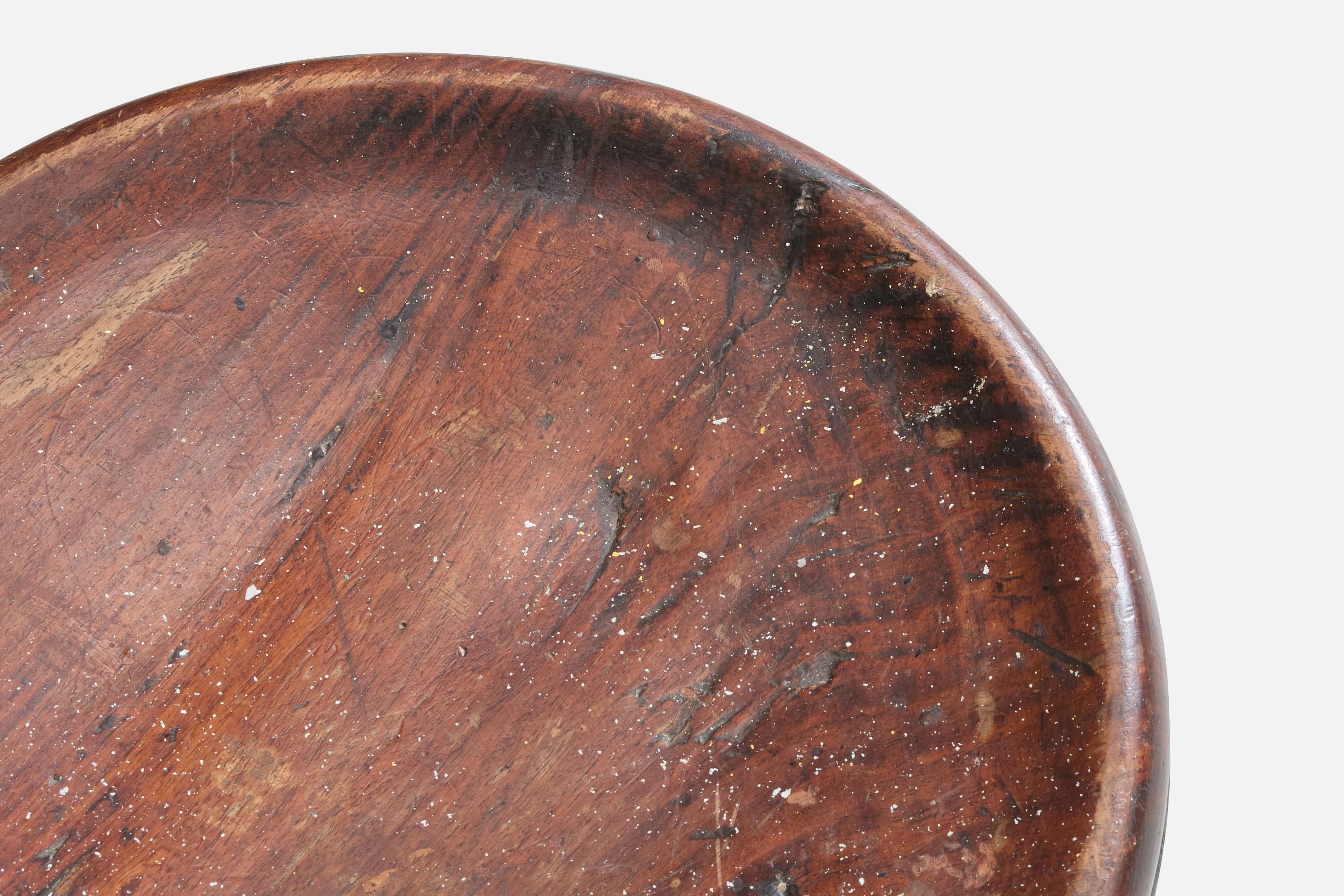 Brazilian Designer, Stool, Wood, Brazil, 1950s For Sale 1