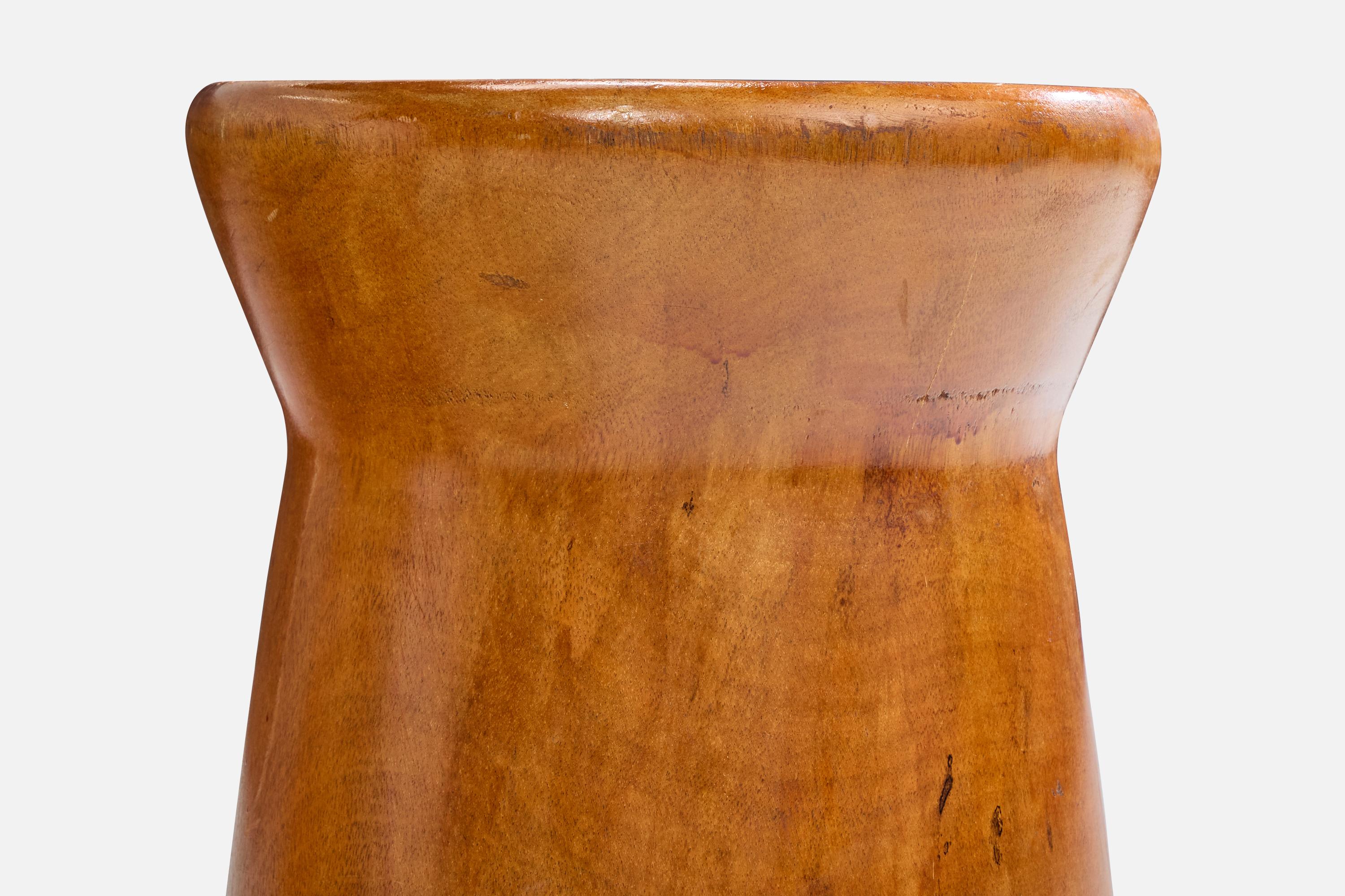 Brazilian Designer, Stools, Wood, Brazil, 1990s For Sale 2