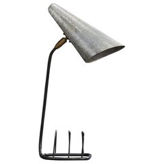 Diseñador brasileño, Lámpara de mesa, Metal, Latón, Brasil, Años 50