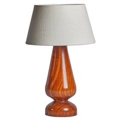 Diseñador brasileño, Lámpara de mesa, Madera, Brasil, Años 50