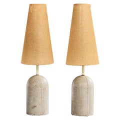 Burlap Table Lamps