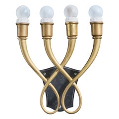 Designer brasiliano, Applique, Ottone, Metallo, Brasile, anni 
50