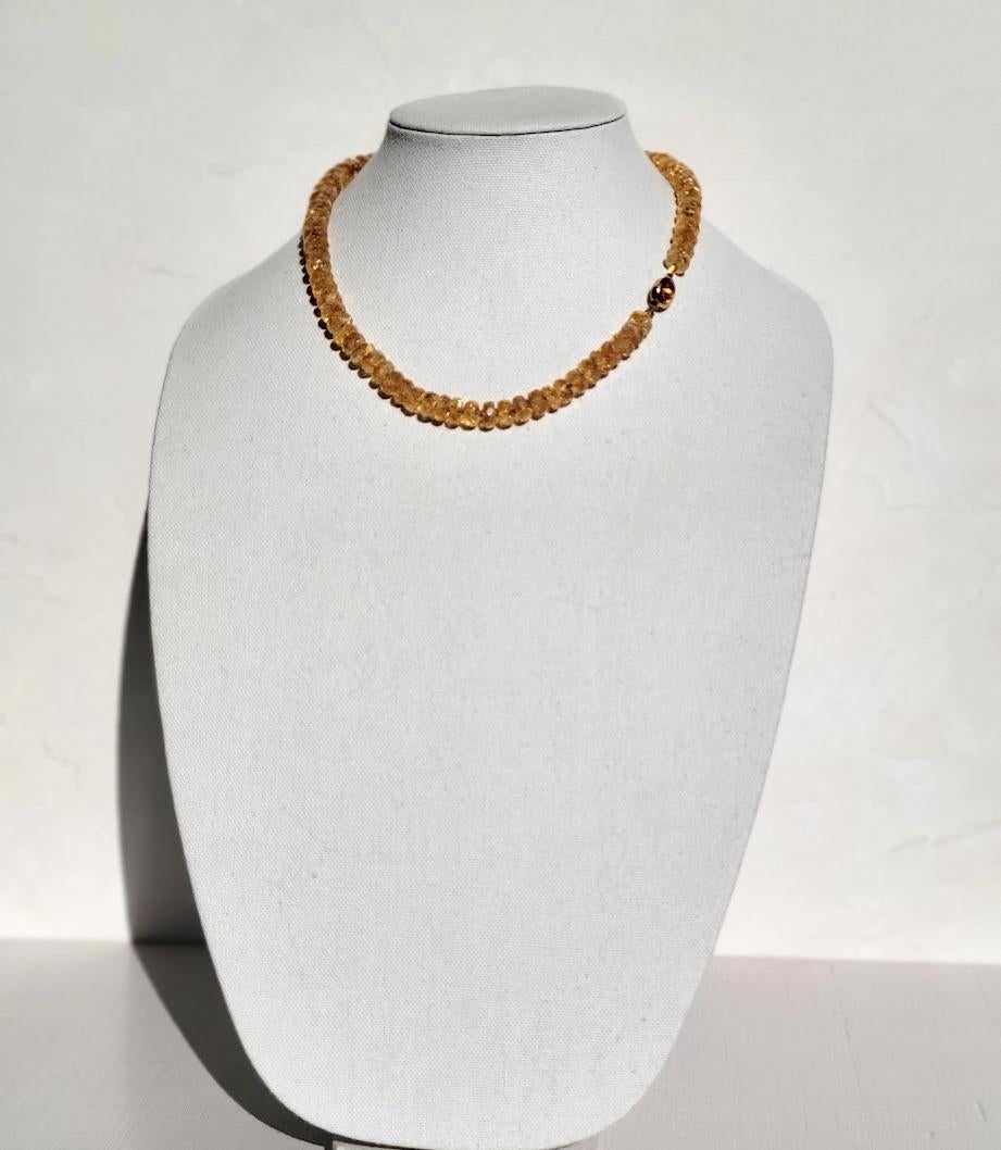 Collana di citrini brasiliani sfaccettati in vendita 4