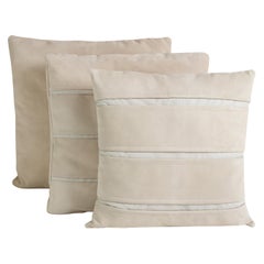 Almohadas de cuero artesanales brasileñas