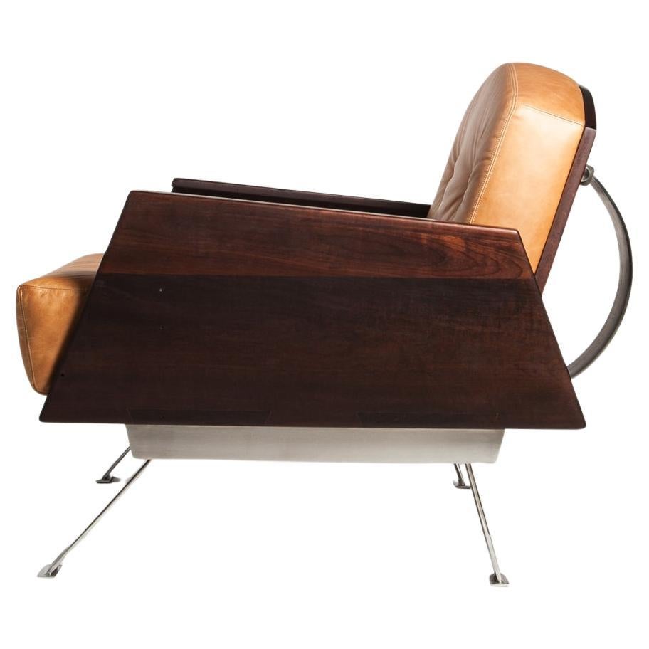 Fauteuil brésilien artisanal "Naoshima" par Dimitrih Correa en vente