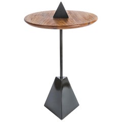 Brazilian Hardwood Freijó Side Table, Triangle