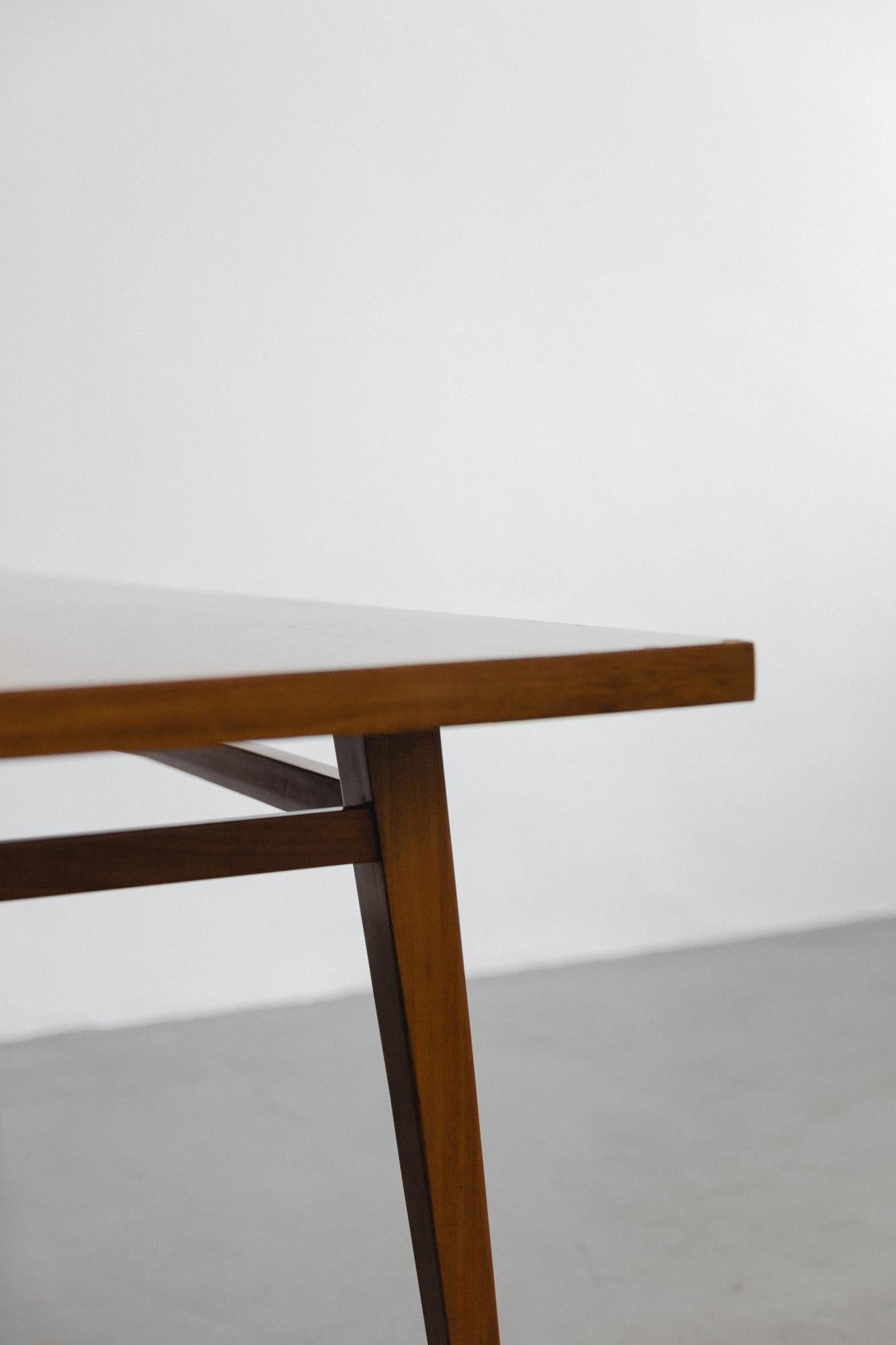 Brazilian Hardwood Table by Joaquim Tenreiro, 1947, Midcentury Design For Sale 1