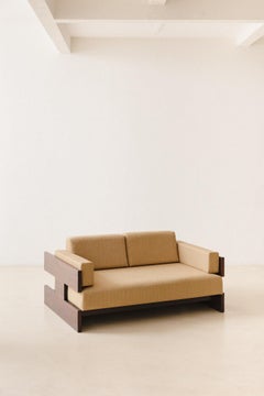 Brasilianisches Imbuia-Sofa von Celina Decoraes, brasilianisches Design, Mitte des Jahrhunderts, 1960er Jahre