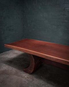 Ipé Outdoor Dining Table from salvaged trees crafted in Pará, Brazil, unique.