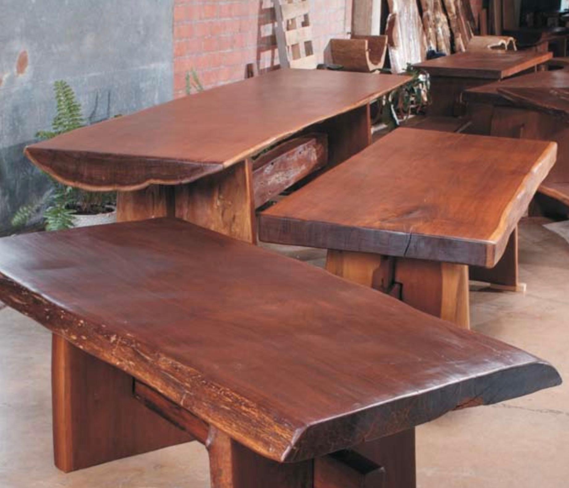 XXIe siècle et contemporain Table de salle à manger d'extérieur en IPE brésilien - Fabriquée à Pará, Brésil en vente