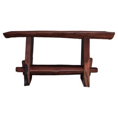 Organic Live-Edge Outdoor Bar/Console crafted in Pará, Brazil from salvaged Ipe Organic Live-Edge Outdoor Bar/Console crafted in Pará, Brazil from salvaged Ipe