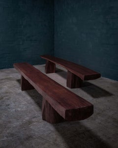 Brazilian Ipe Outdoor Bench Set — Crafted in Pará, Brazil