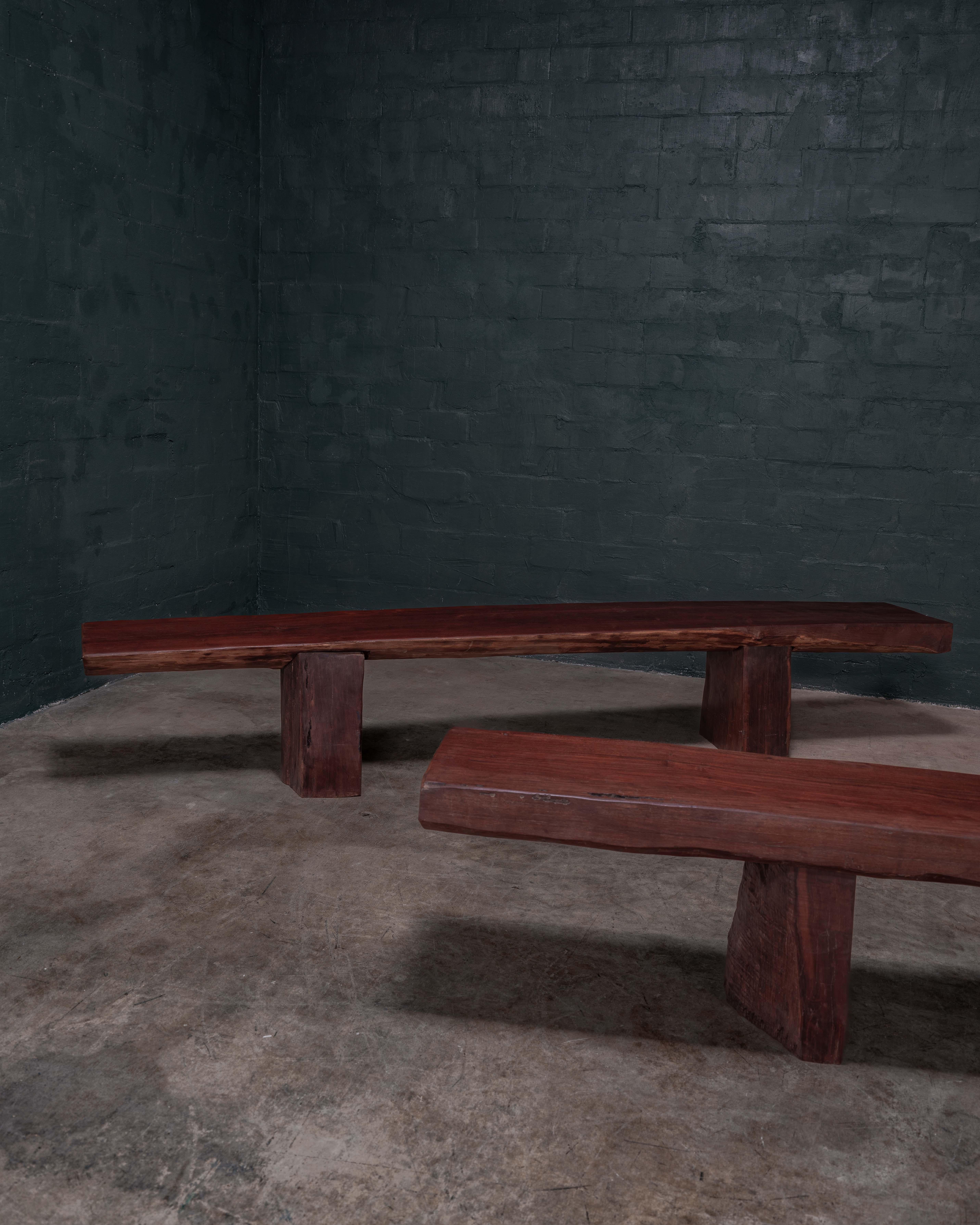 Brésilien Banc d'extérieur en IPE brésilien - Fabriqué à Pará, Brésil en vente