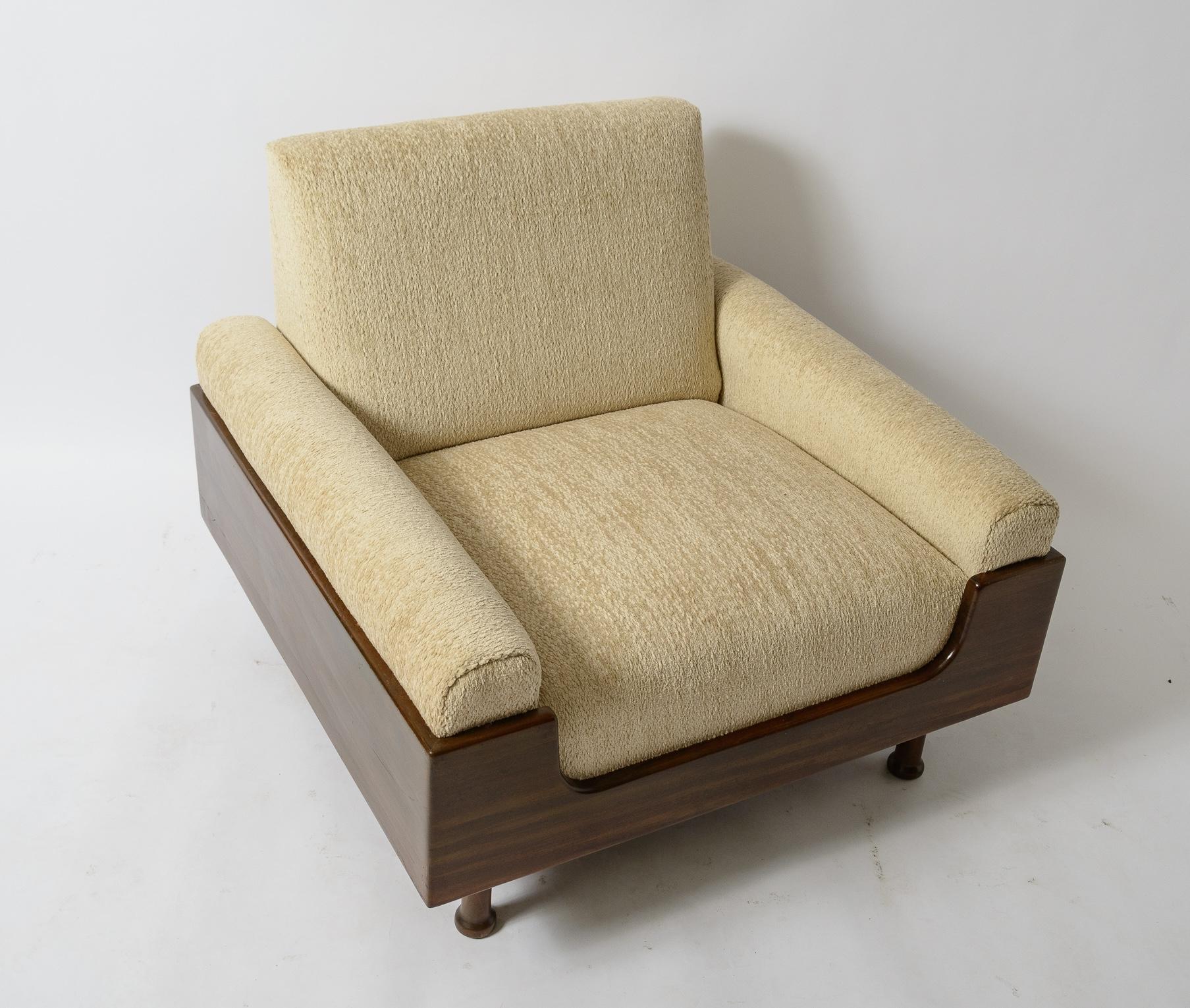 Milieu du XXe siècle Chaises longues en jacaranda brésilien en vente