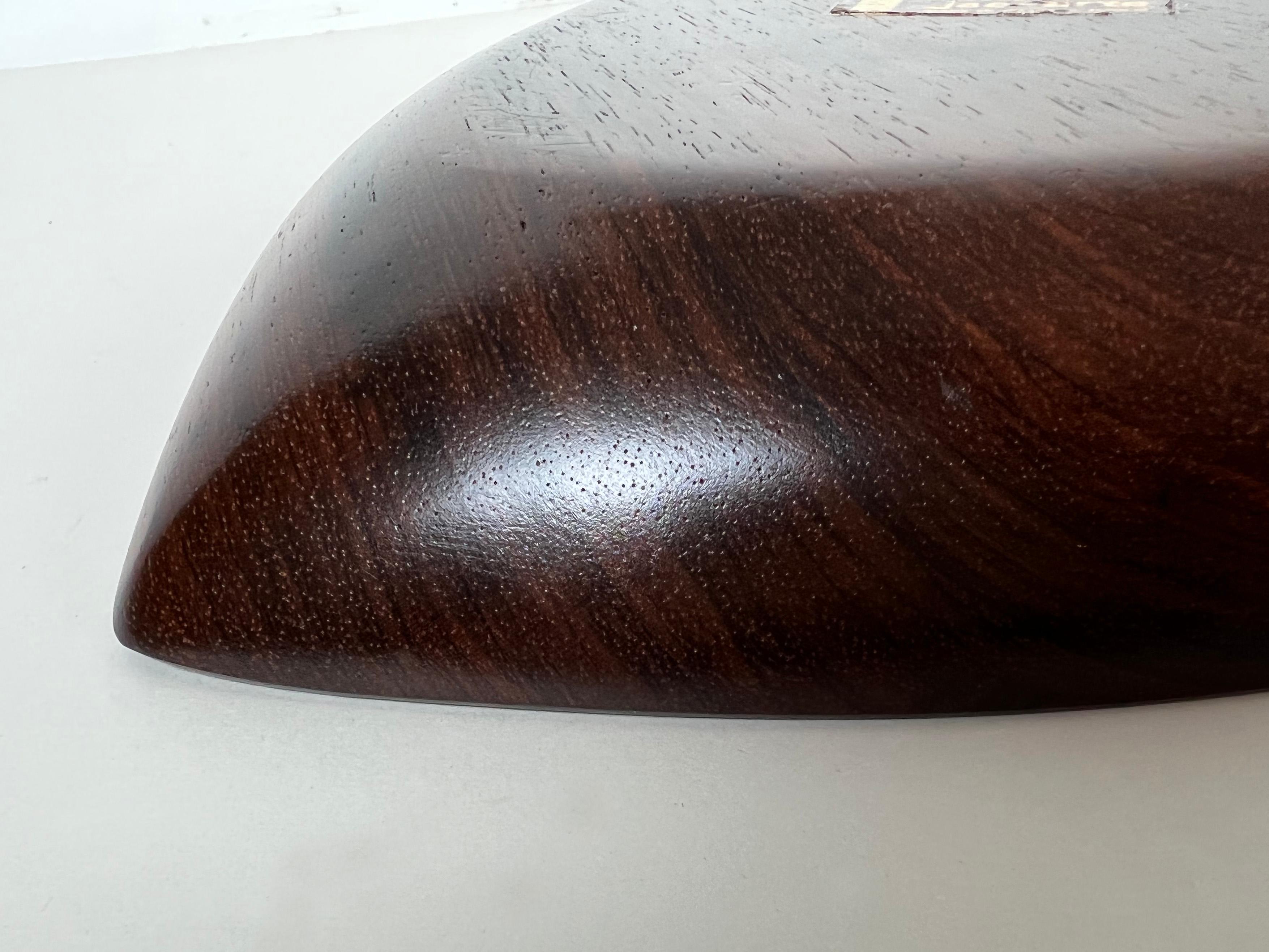 Brazilian Jacaranda Rosewood Bowl by Jac-Arte For Sale 2